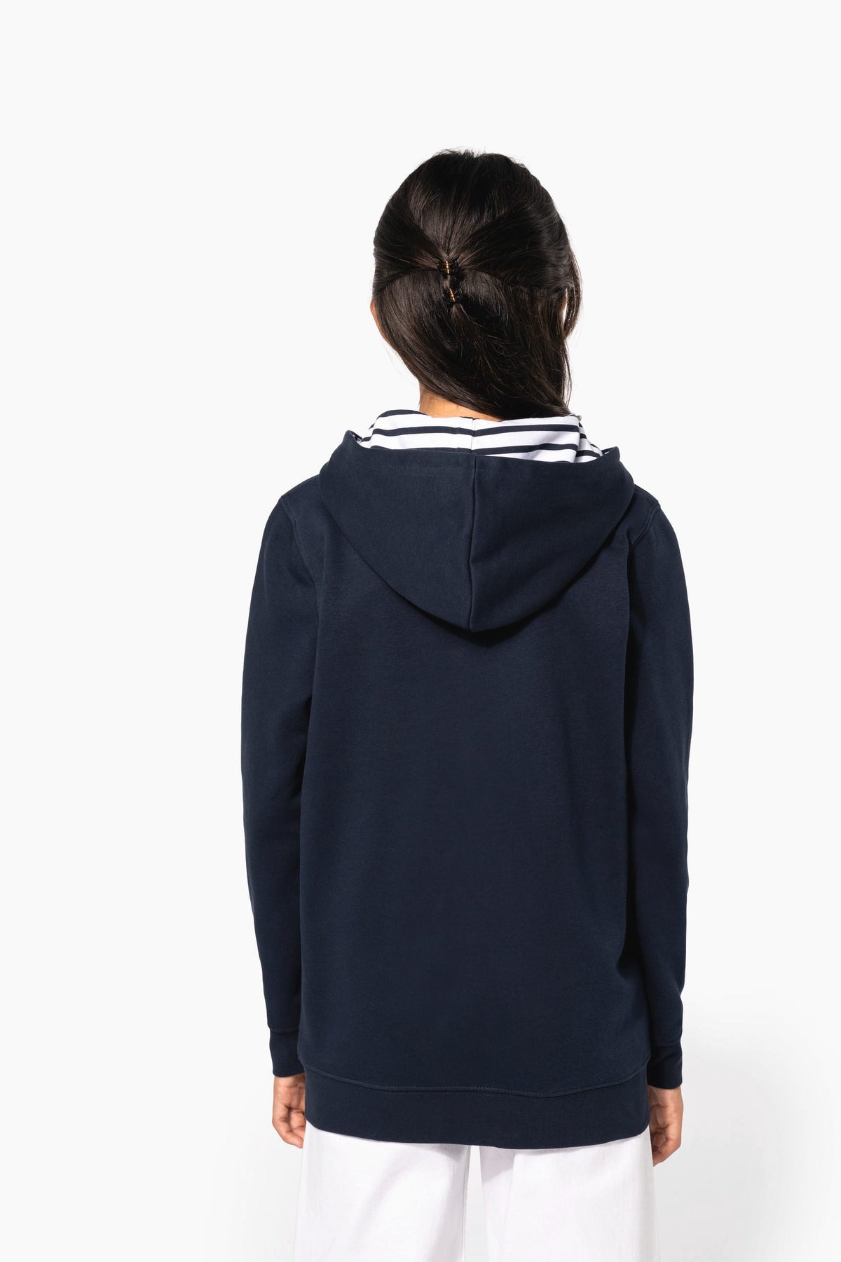 Kariban K4014 Sweater met contrasterende capuchon met motief