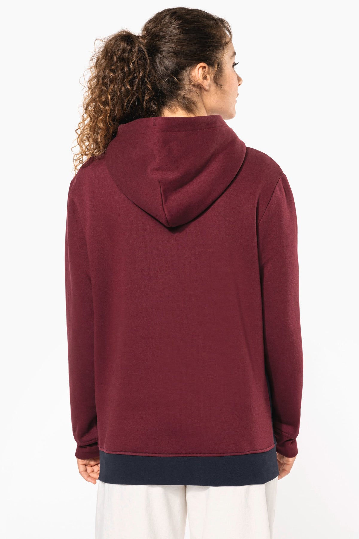 Kariban K4016 Driekleurige unisex sweater met capuchon