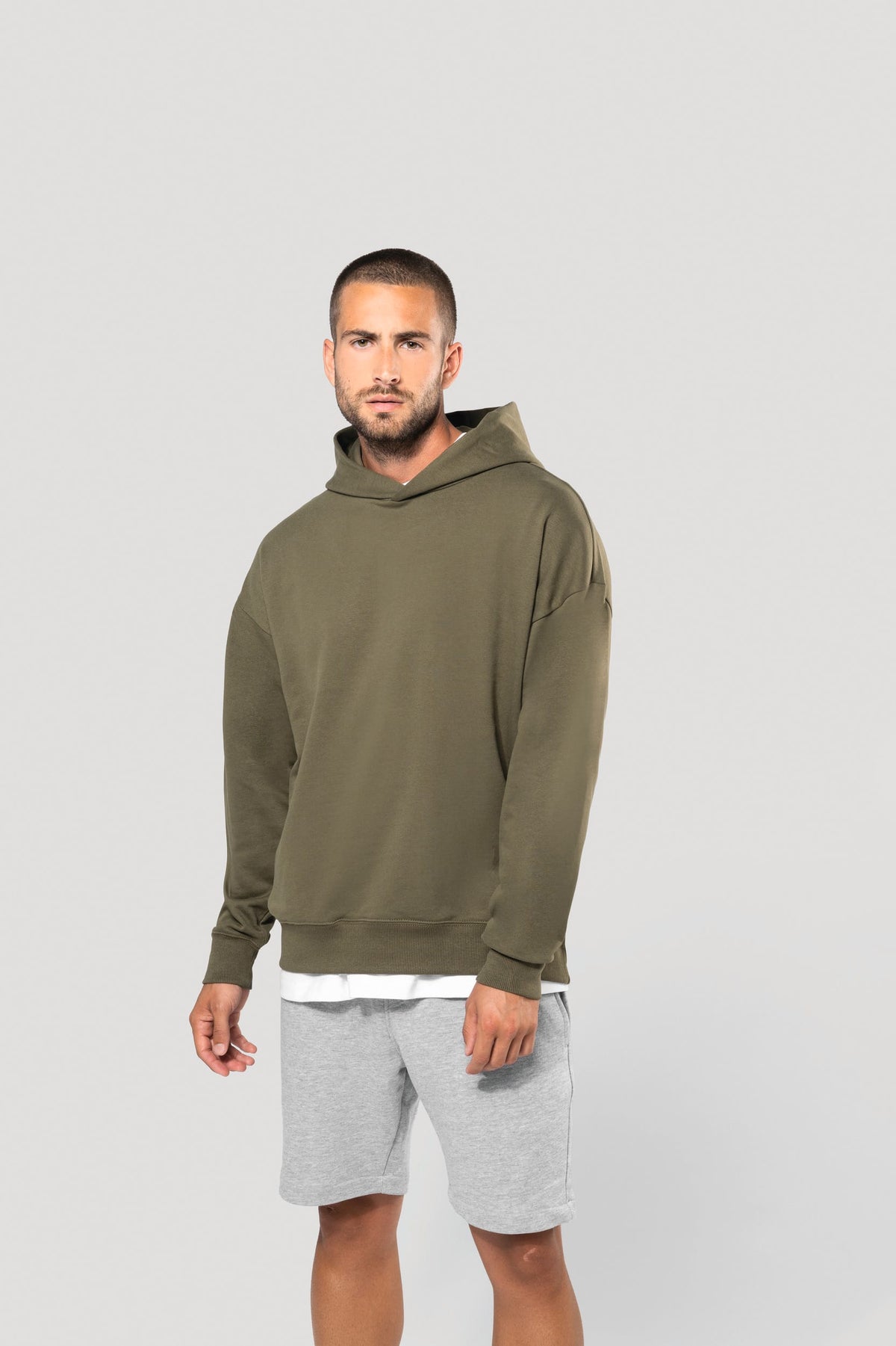 Kariban K4018 Oversized fleece sweater met capuchon