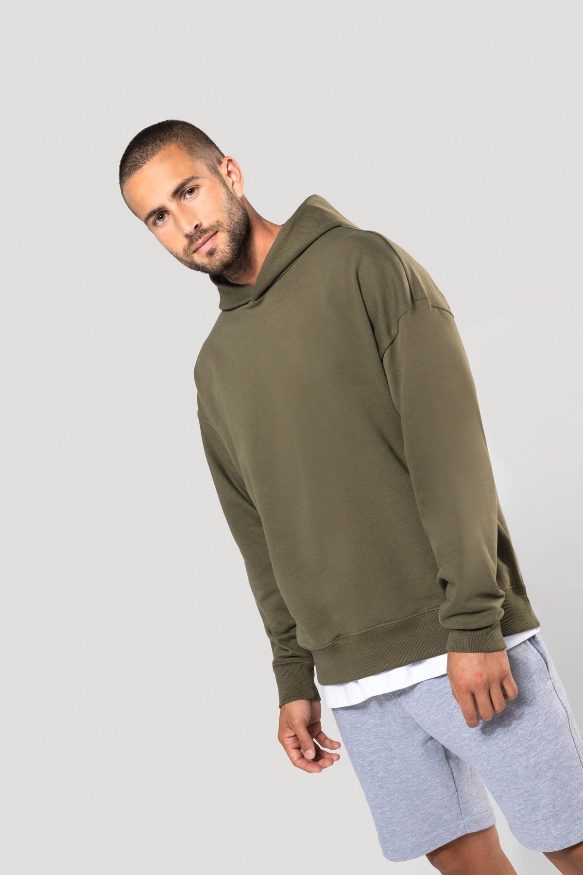 Kariban K4018 Oversized fleece sweater met capuchon