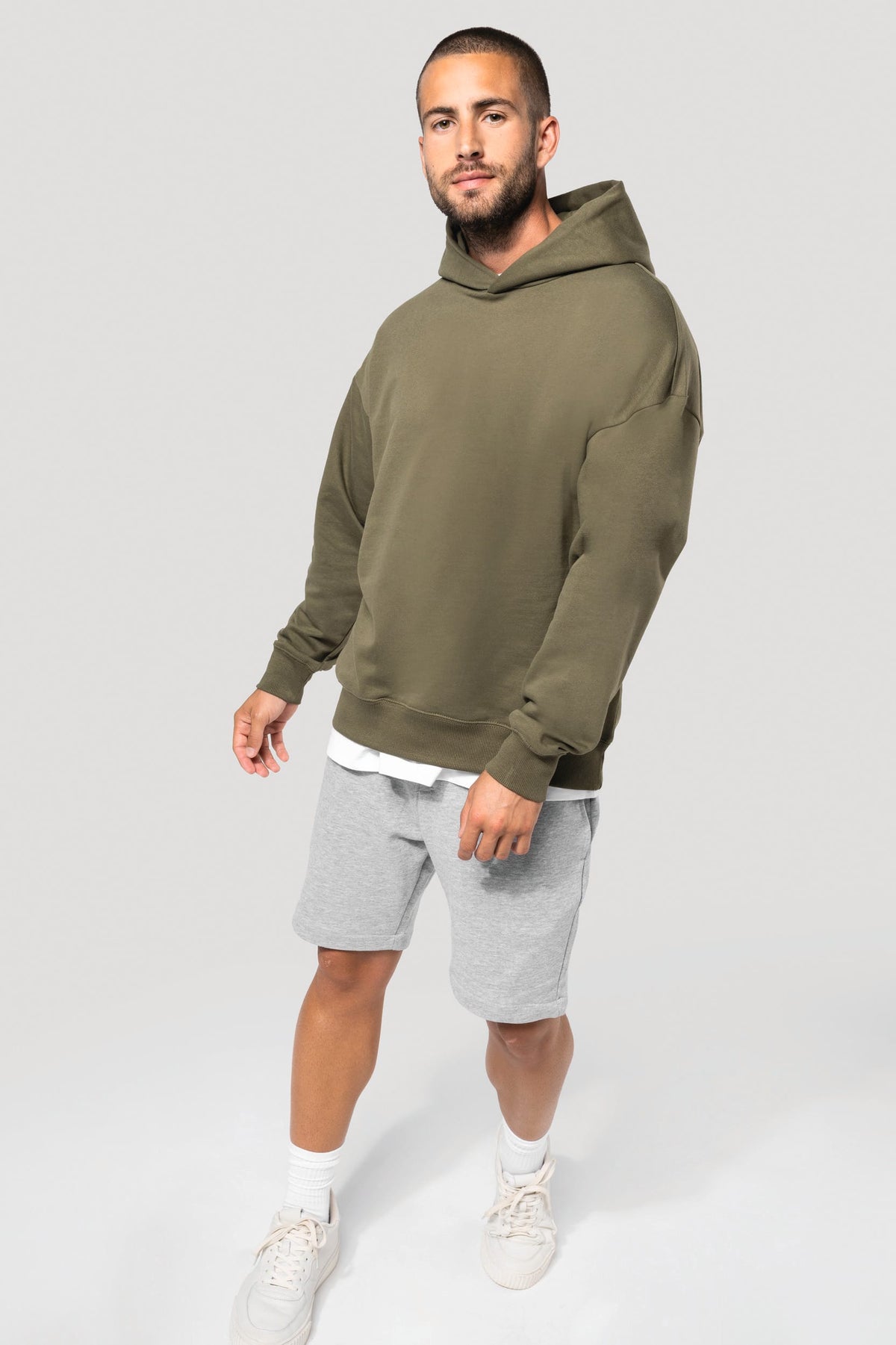 Kariban K4018 Oversized fleece sweater met capuchon
