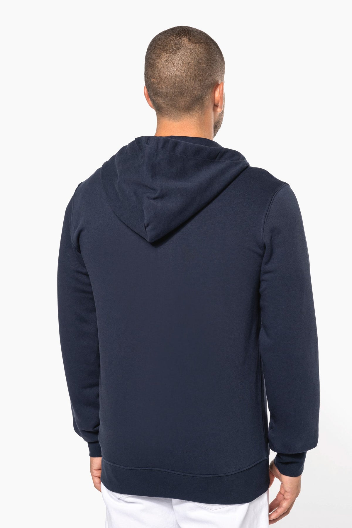Kariban K4030 Ecologische herensweater met capuchon en ritssluiting