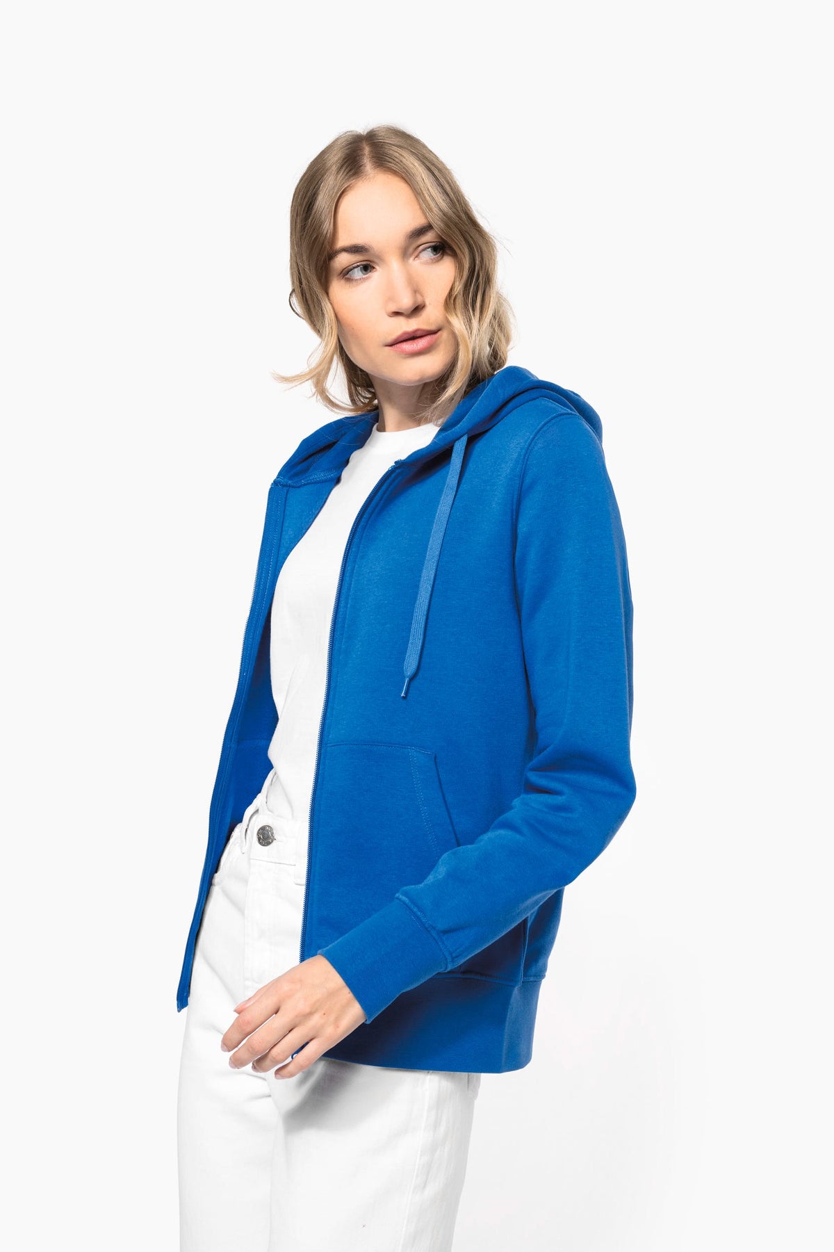 Kariban K4031 Ecologische damessweater met capuchon en ritssluiting