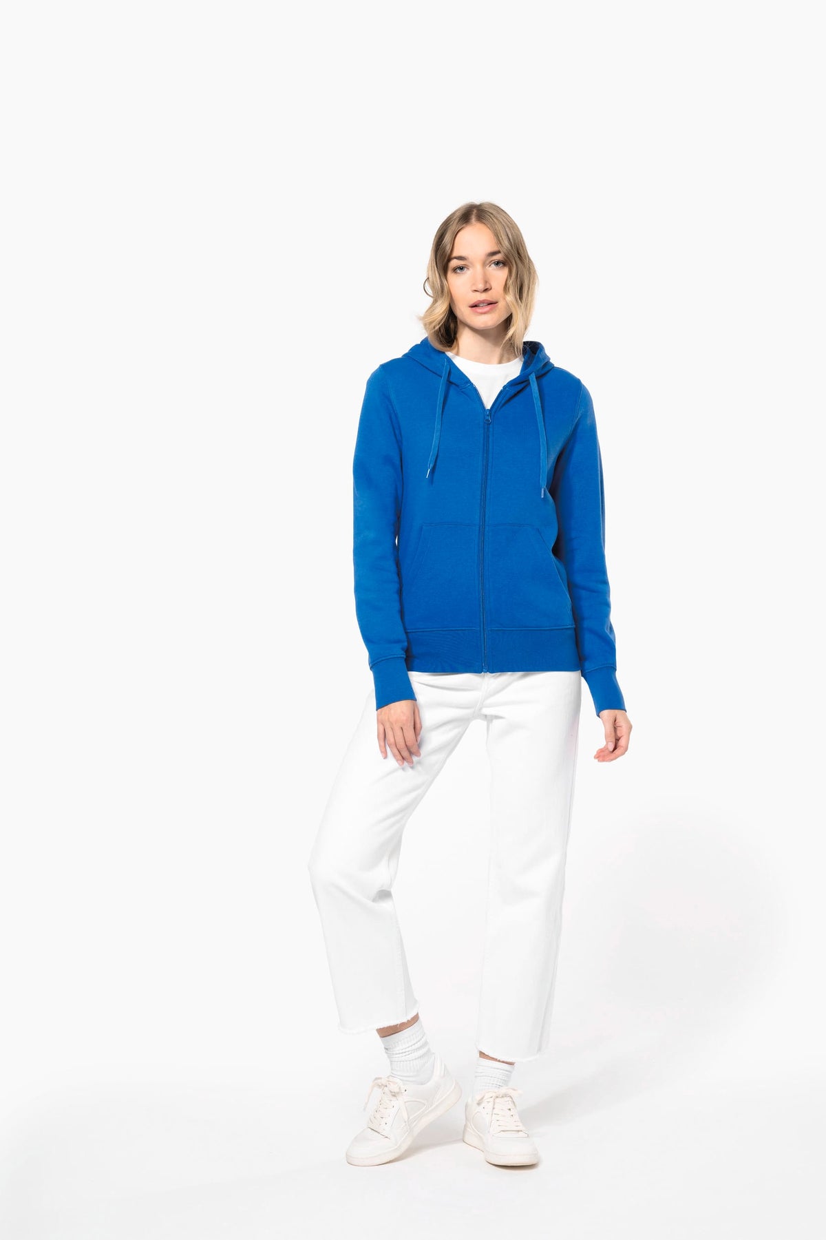Kariban K4031 Ecologische damessweater met capuchon en ritssluiting