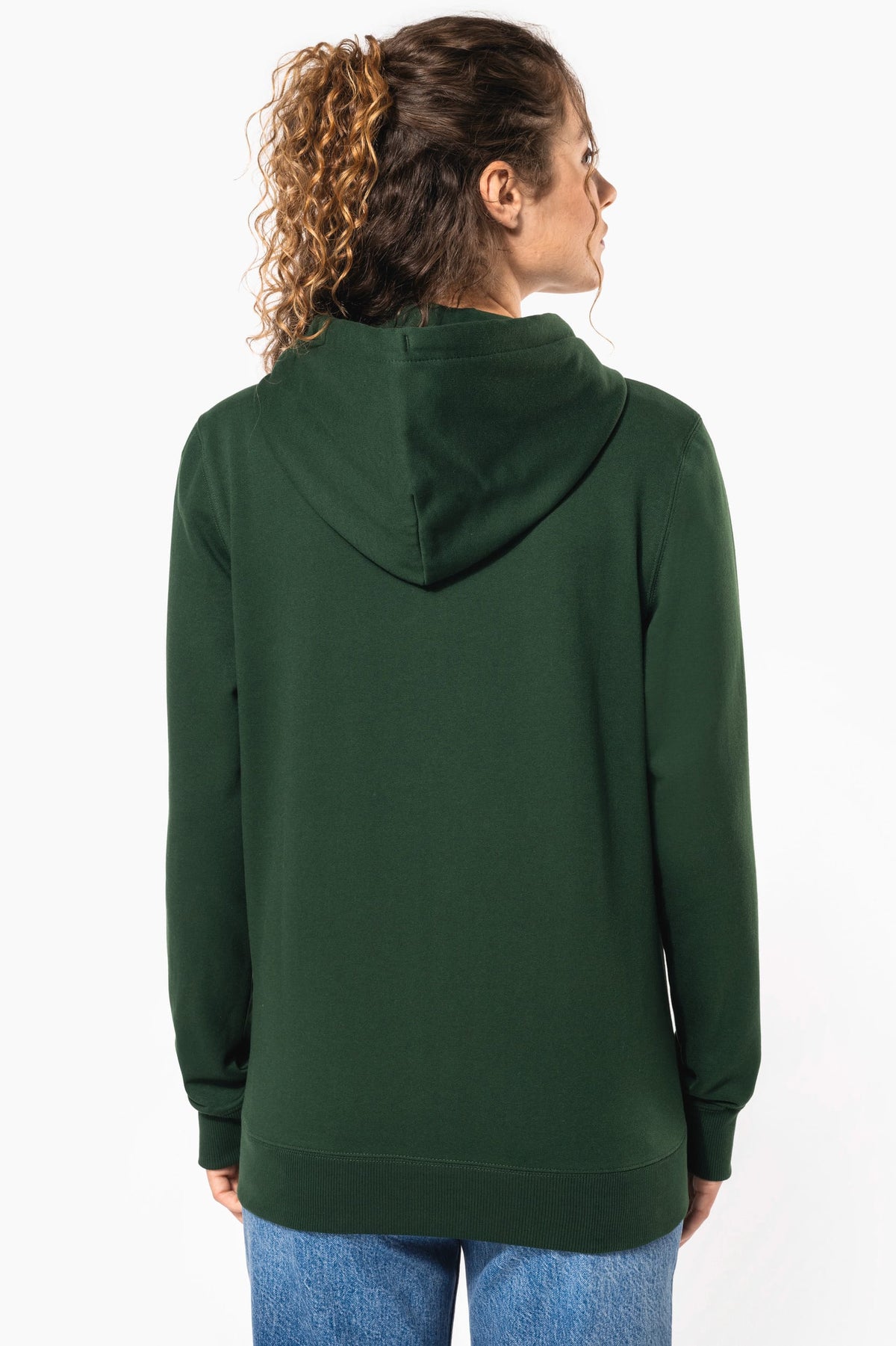 Kariban K4042 Gerecyclede unisex sweater met rits en capuchon