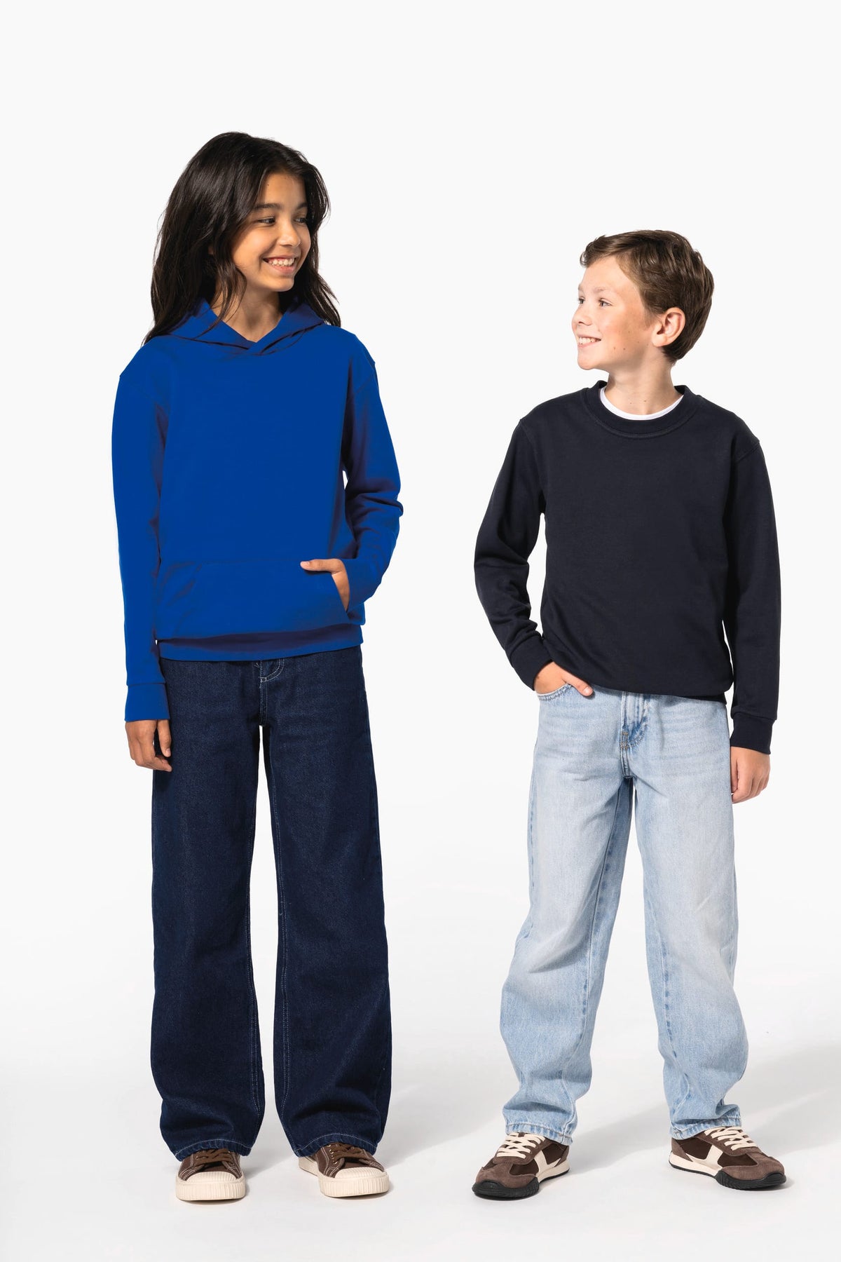 Kariban K4044 Gerecyclede kindersweater met capuchon