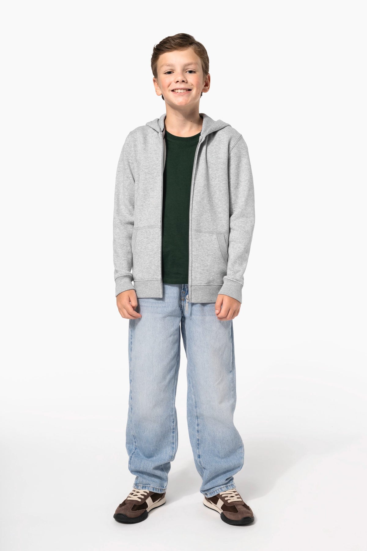 Kariban K4045 Gerecycled sweatvest met capuchon