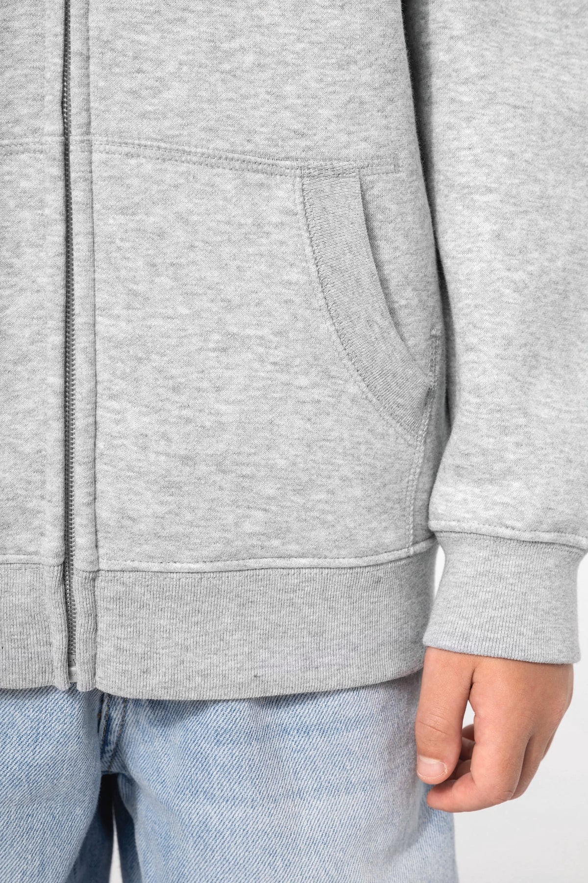 Kariban K4045 Gerecycled sweatvest met capuchon