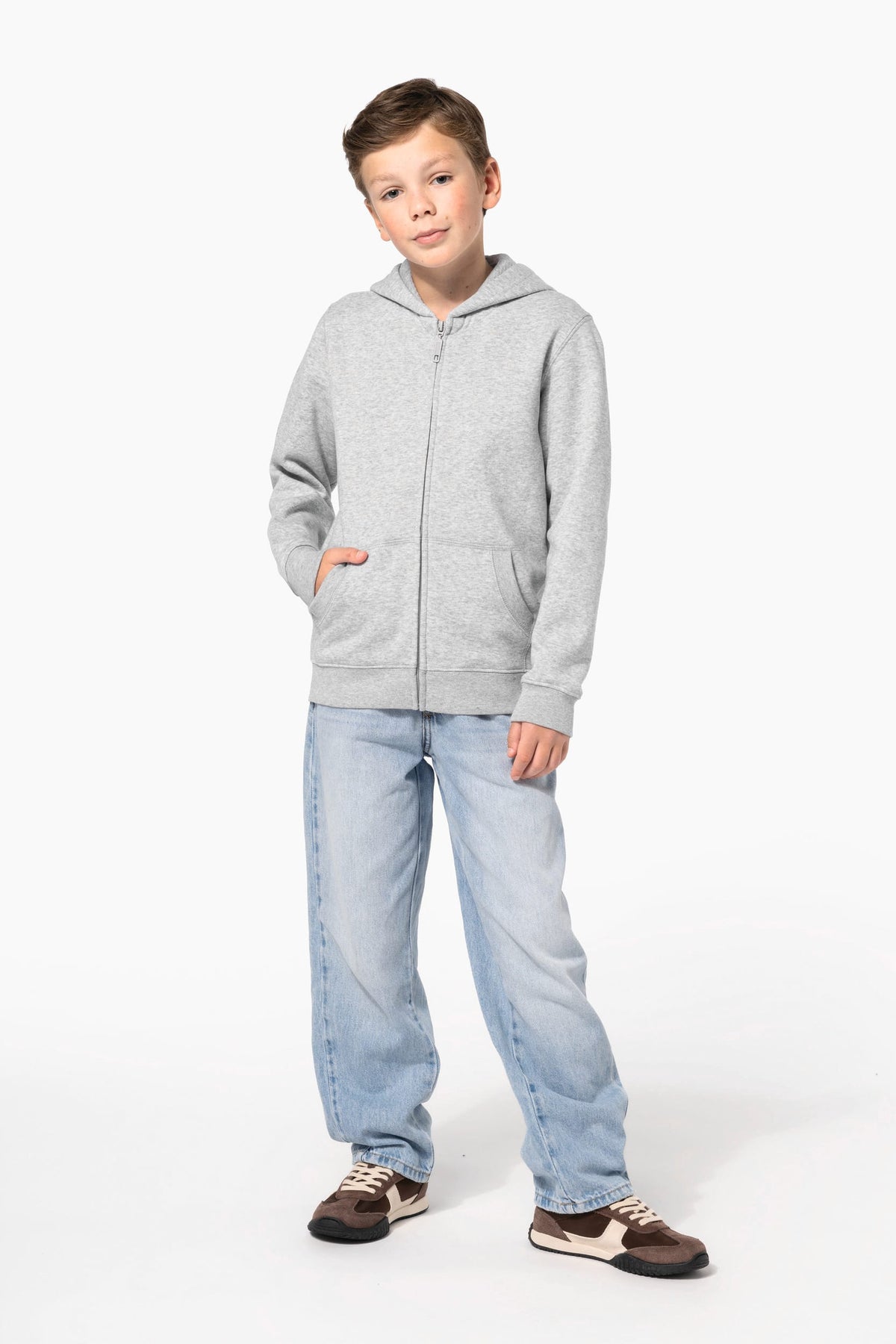 Kariban K4045 Gerecycled sweatvest met capuchon