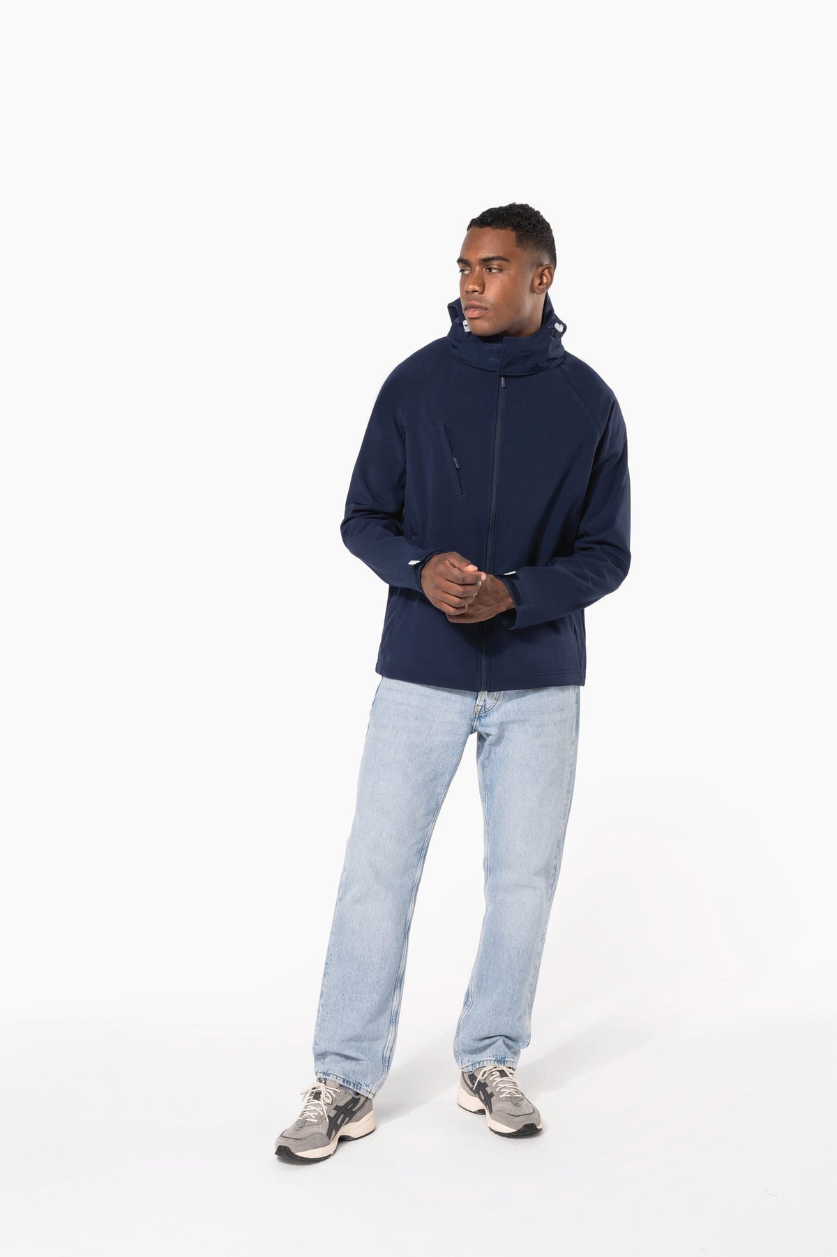Kariban K413 Heren softshell jas met afneembare capuchon