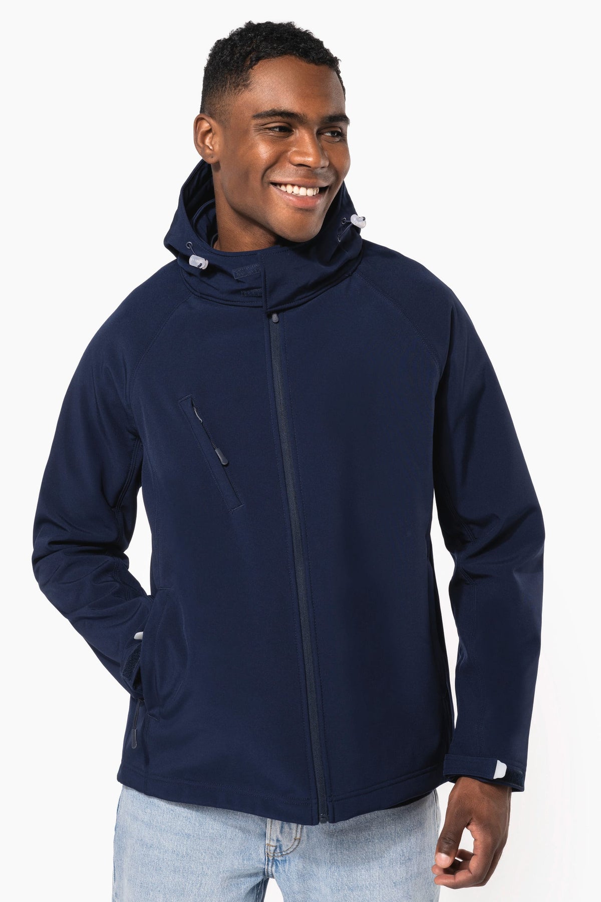 Kariban K413 Heren softshell jas met afneembare capuchon