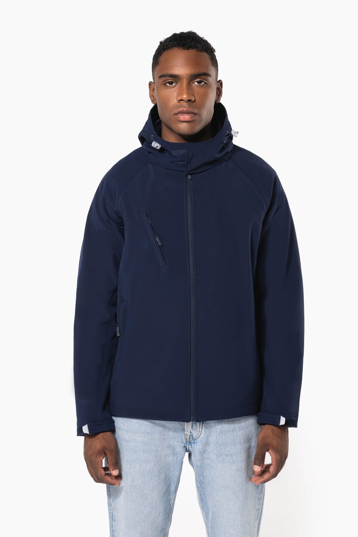 Kariban K413 Heren softshell jas met afneembare capuchon