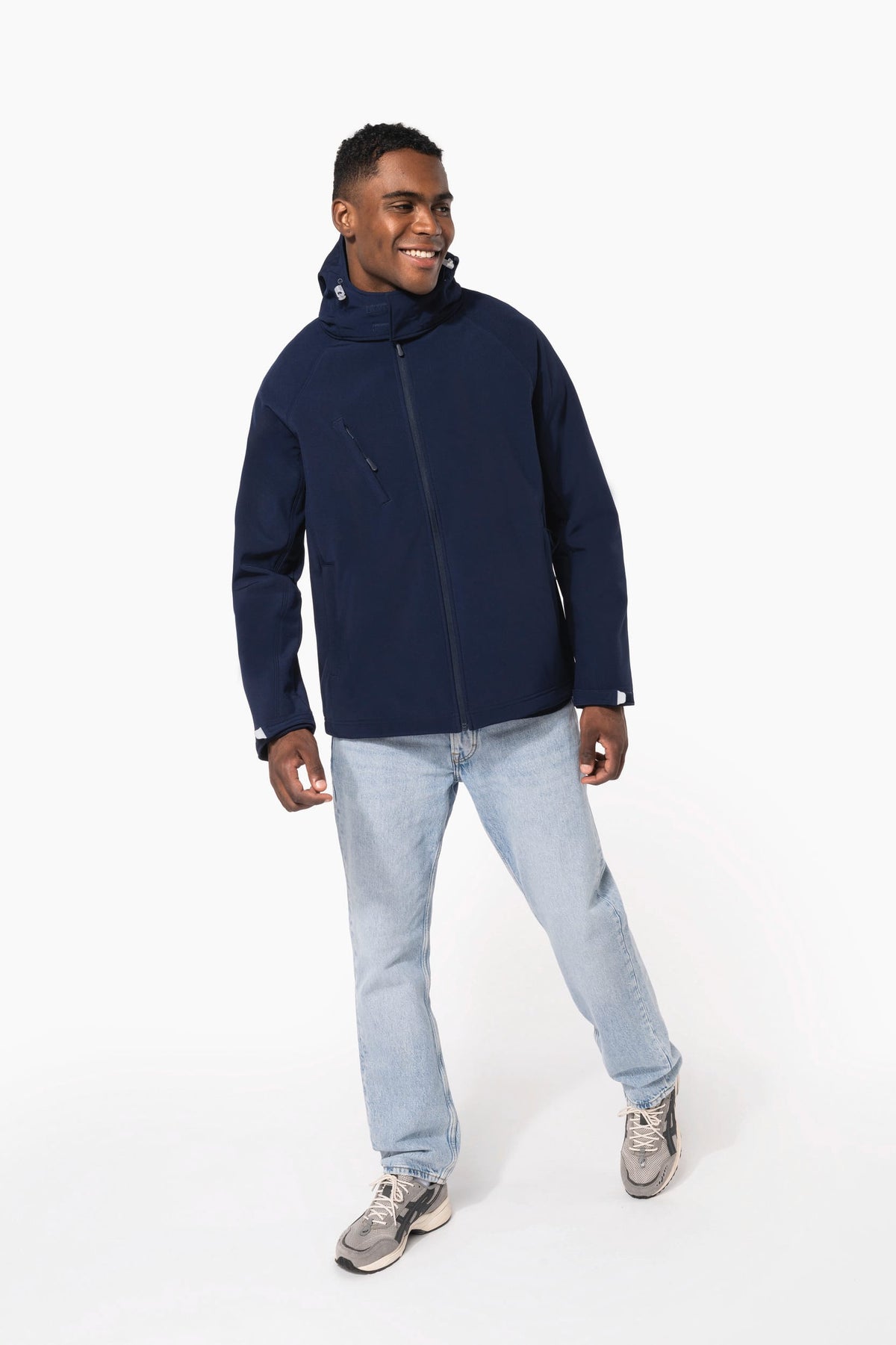 Kariban K413 Heren softshell jas met afneembare capuchon