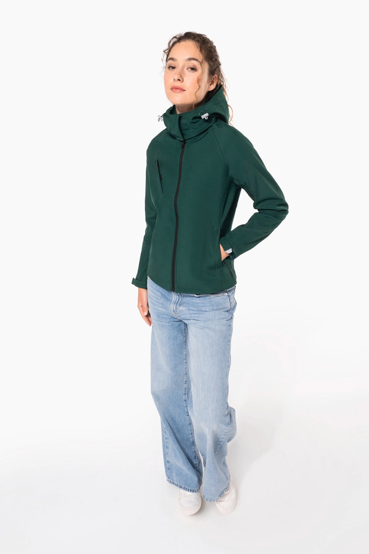 Kariban K414 Dames softshell jas met afneembare capuchon