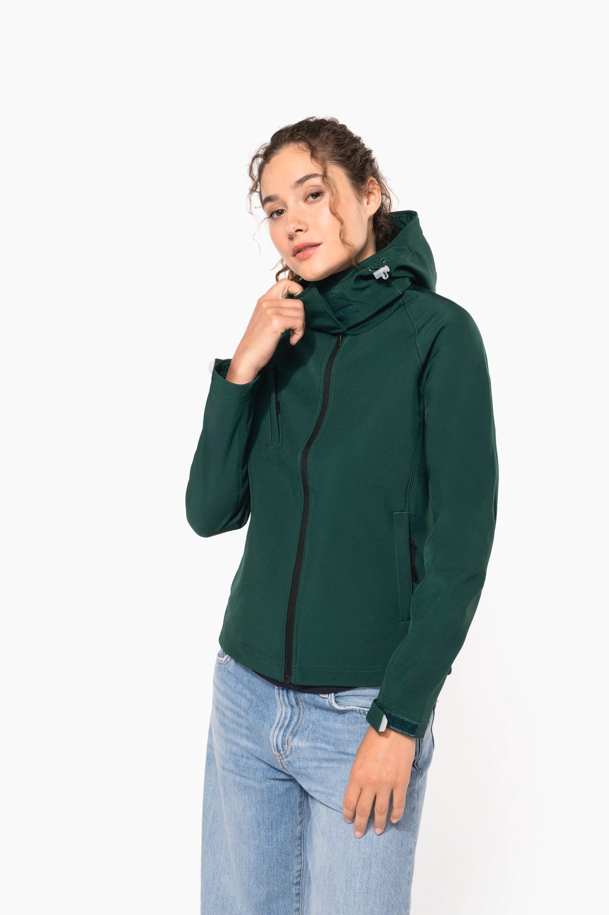 Kariban K414 Dames softshell jas met afneembare capuchon