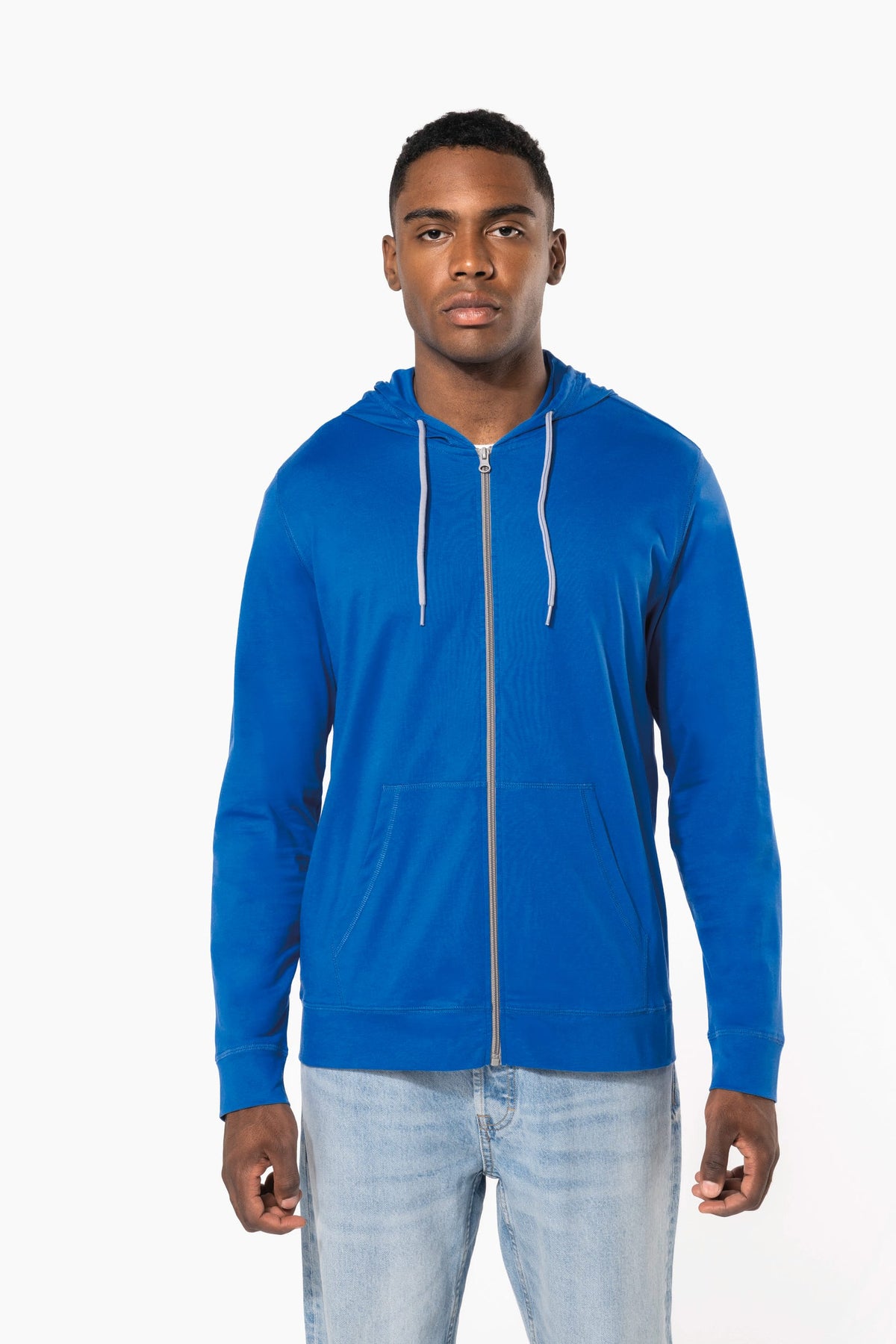 Kariban K438 Licht katoenen sweatvest met capuchon