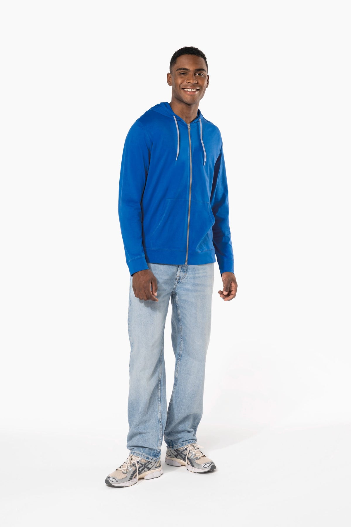 Kariban K438 Licht katoenen sweatvest met capuchon