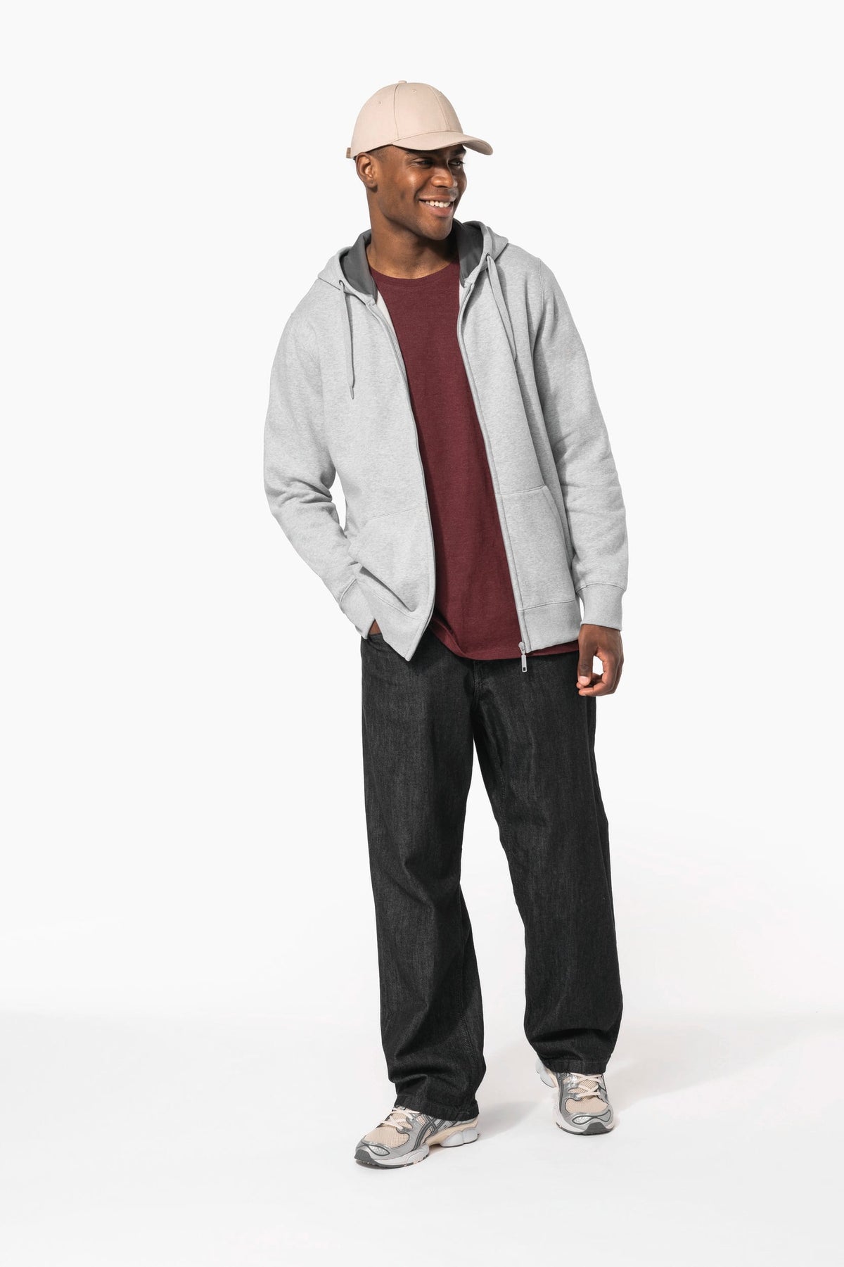 Kariban K444 Sweatvest met capuchon