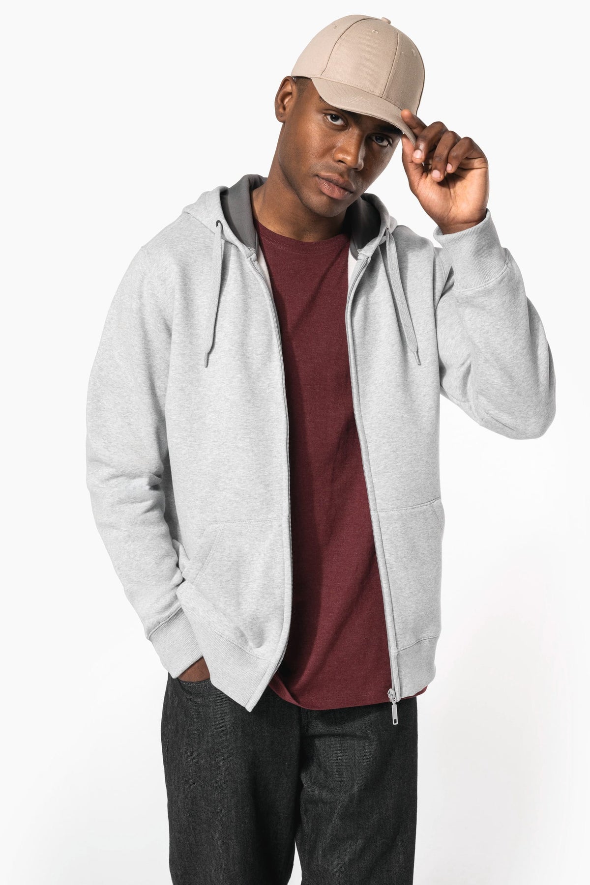 Kariban K444 Sweatvest met capuchon