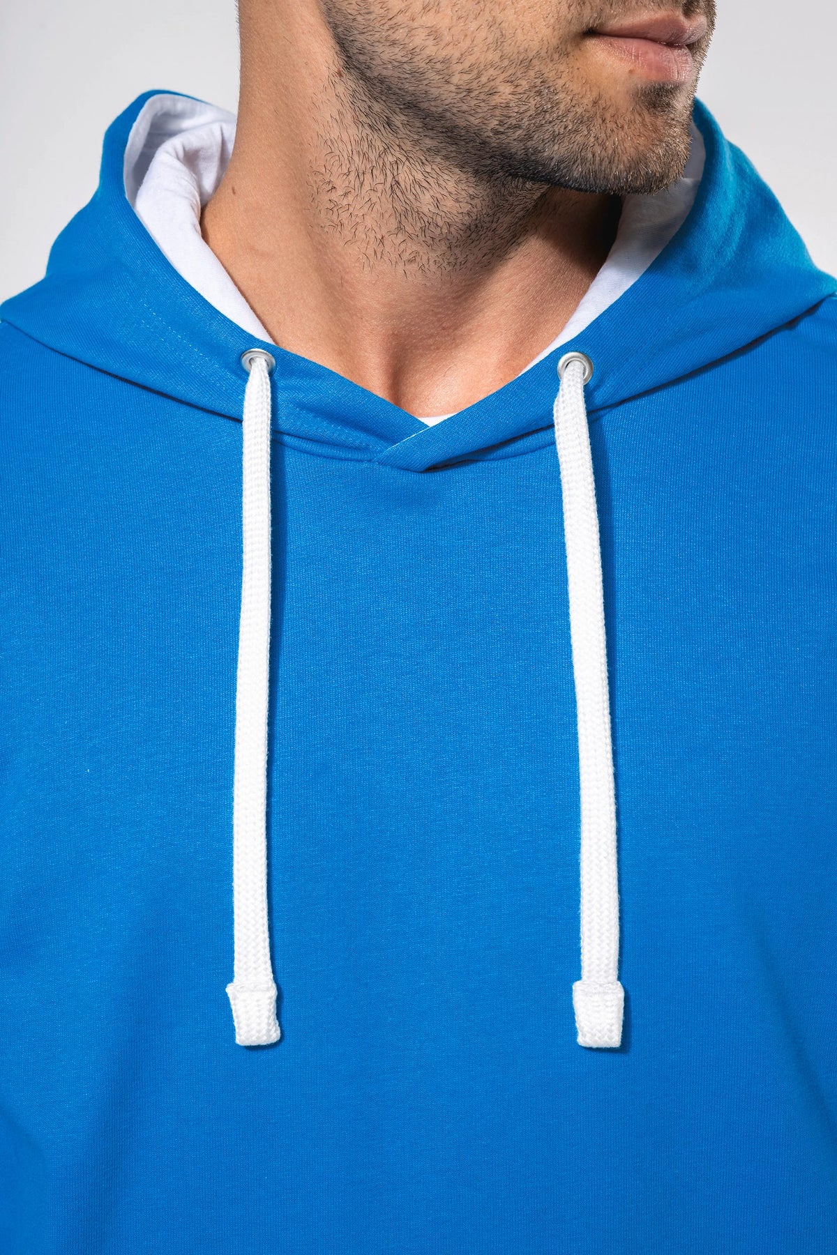 Kariban K446 Sweater met contrasterende capuchon