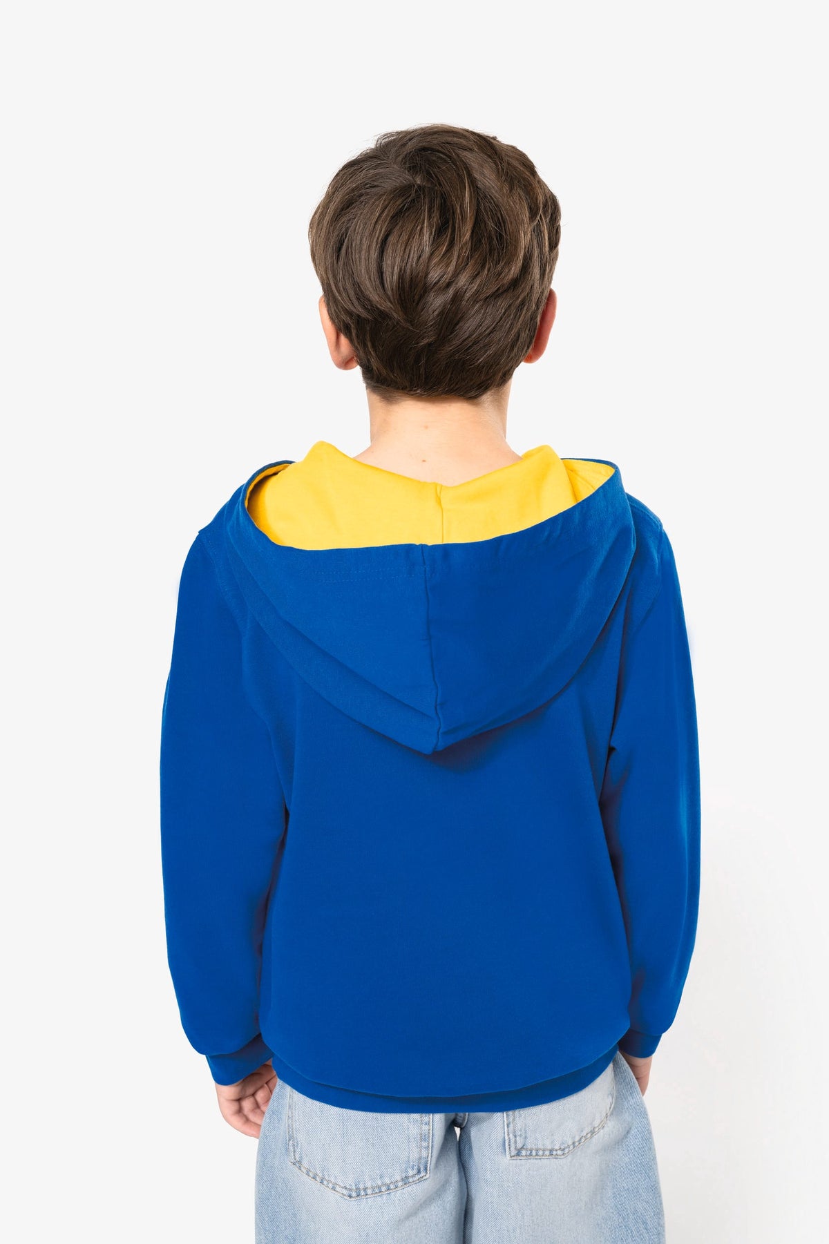 Kariban K453 Kinder Sweater met gecontrasteerde capuchon