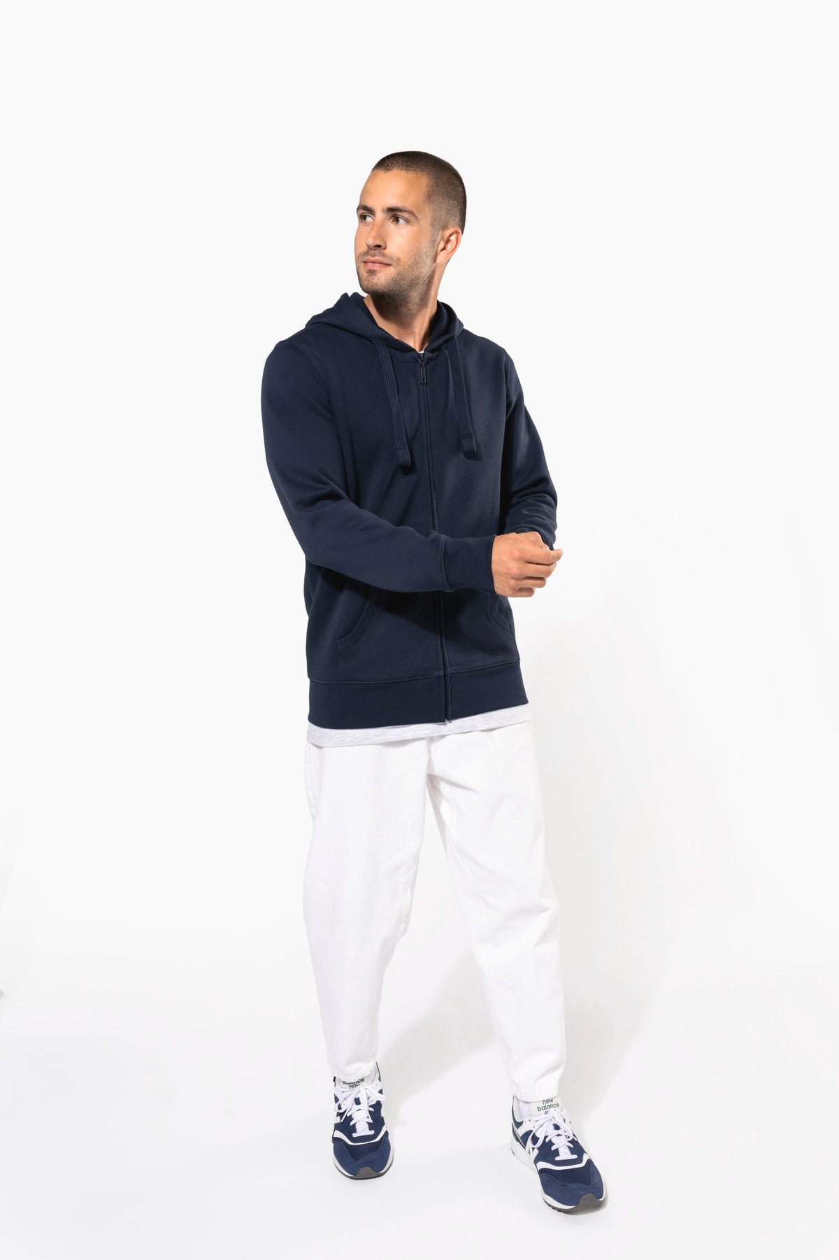 Kariban K454 Hooded Sweater Met Rits