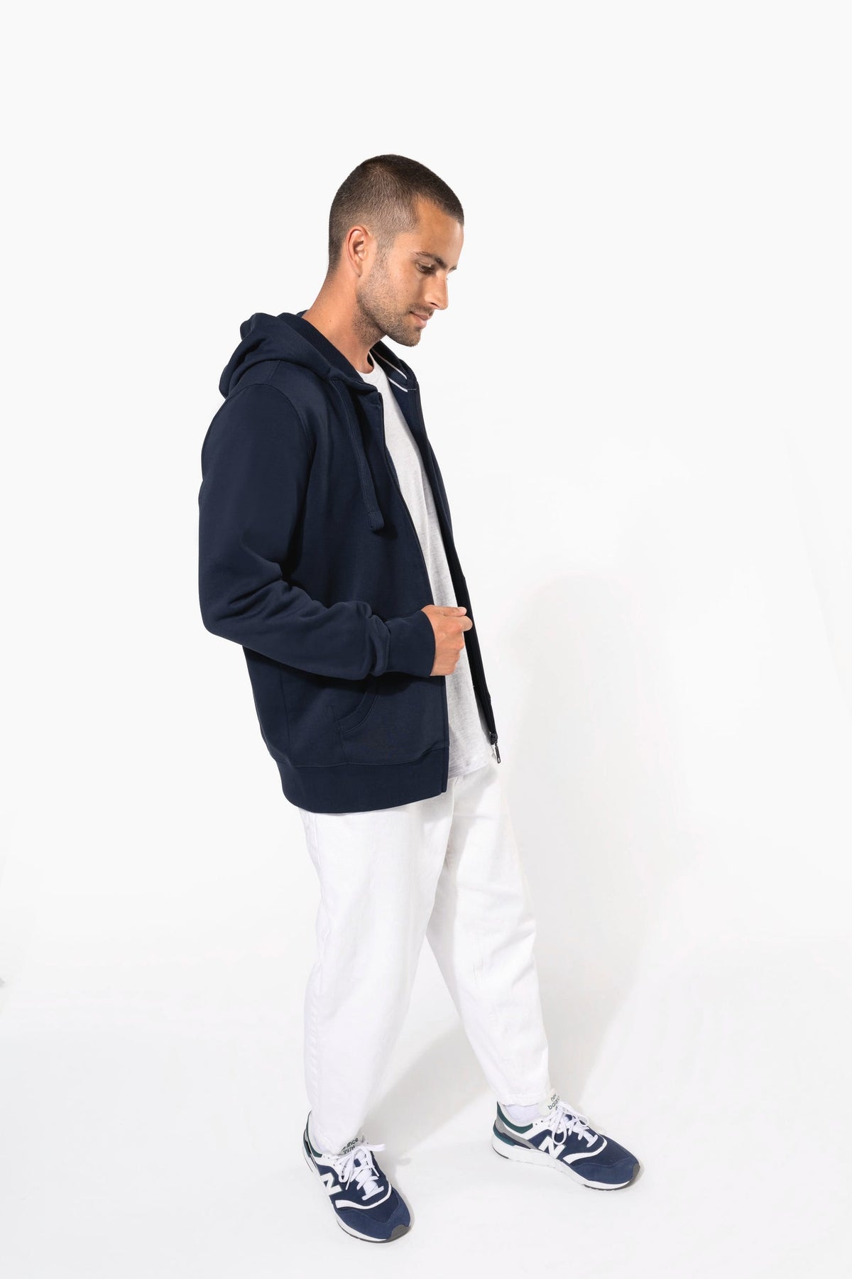 Kariban K454 Hooded Sweater Met Rits