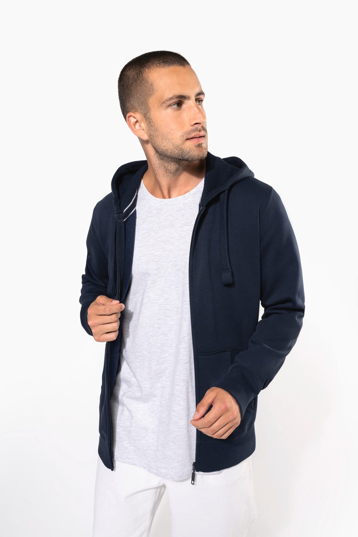 Kariban K454 Hooded Sweater Met Rits