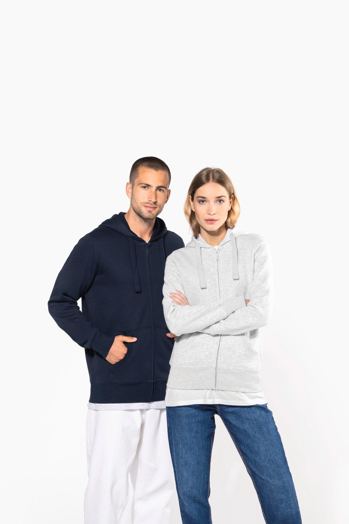 Kariban K464 Damessweater met rits en capuchon