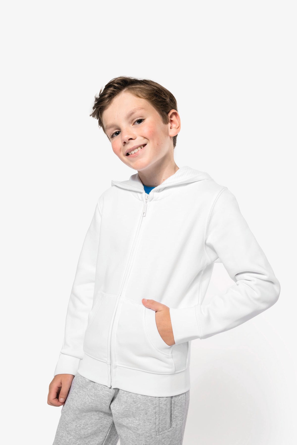 Kariban K455 Kinder sweatvest met capuchon