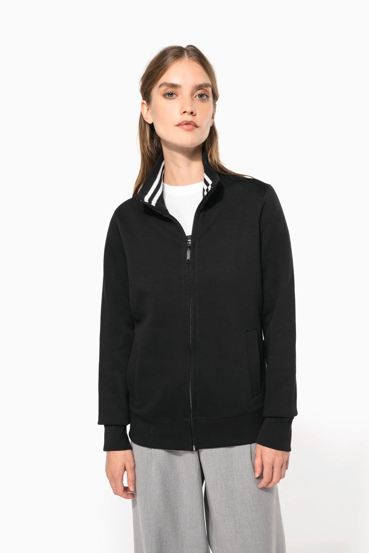 Kariban K457 Damessweater met rits