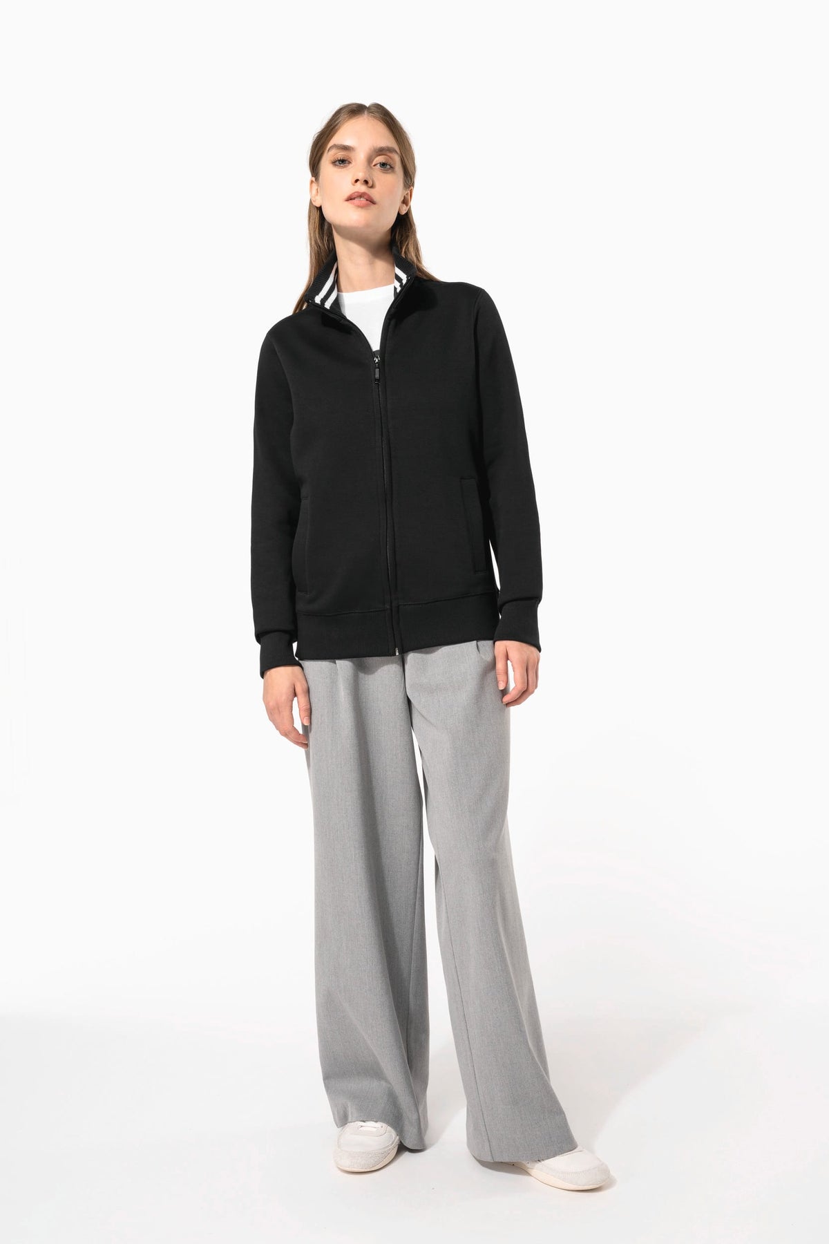 Kariban K457 Damessweater met rits