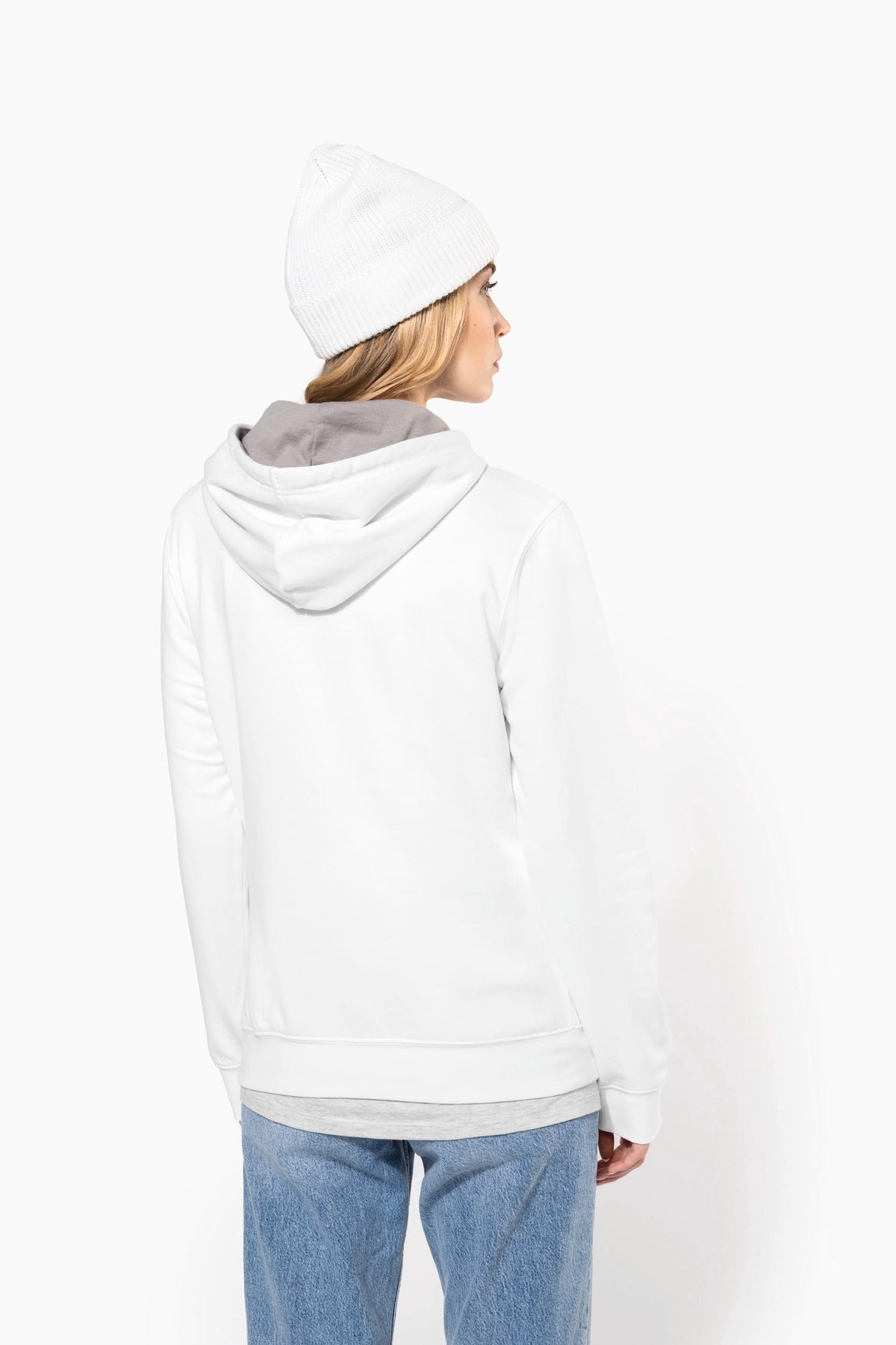Kariban K465 Damessweater met capuchon in contrasterende kleur