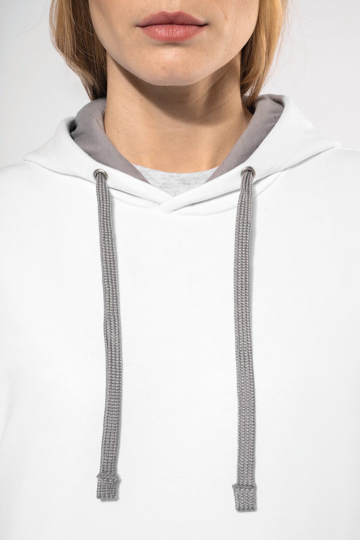 Kariban K465 Damessweater met capuchon in contrasterende kleur
