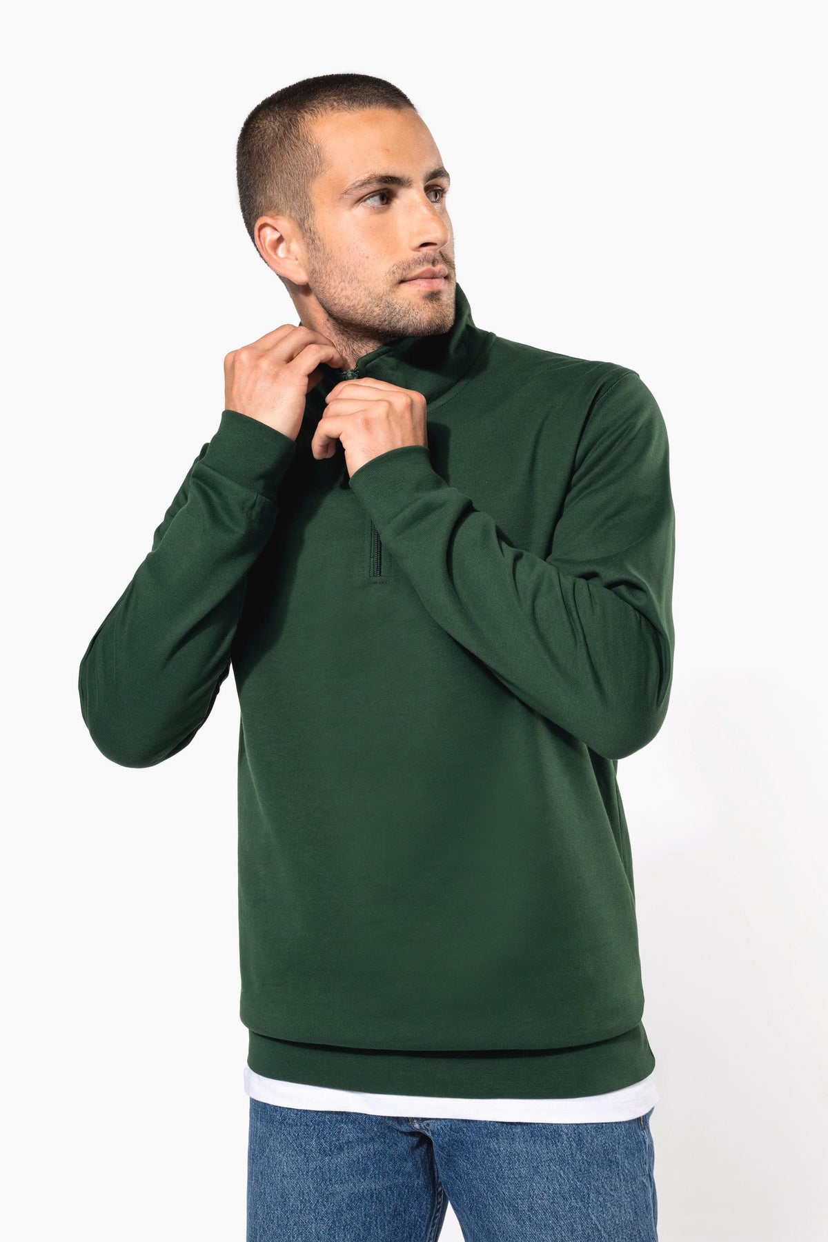 Kariban K478 Sweater met ritskraag