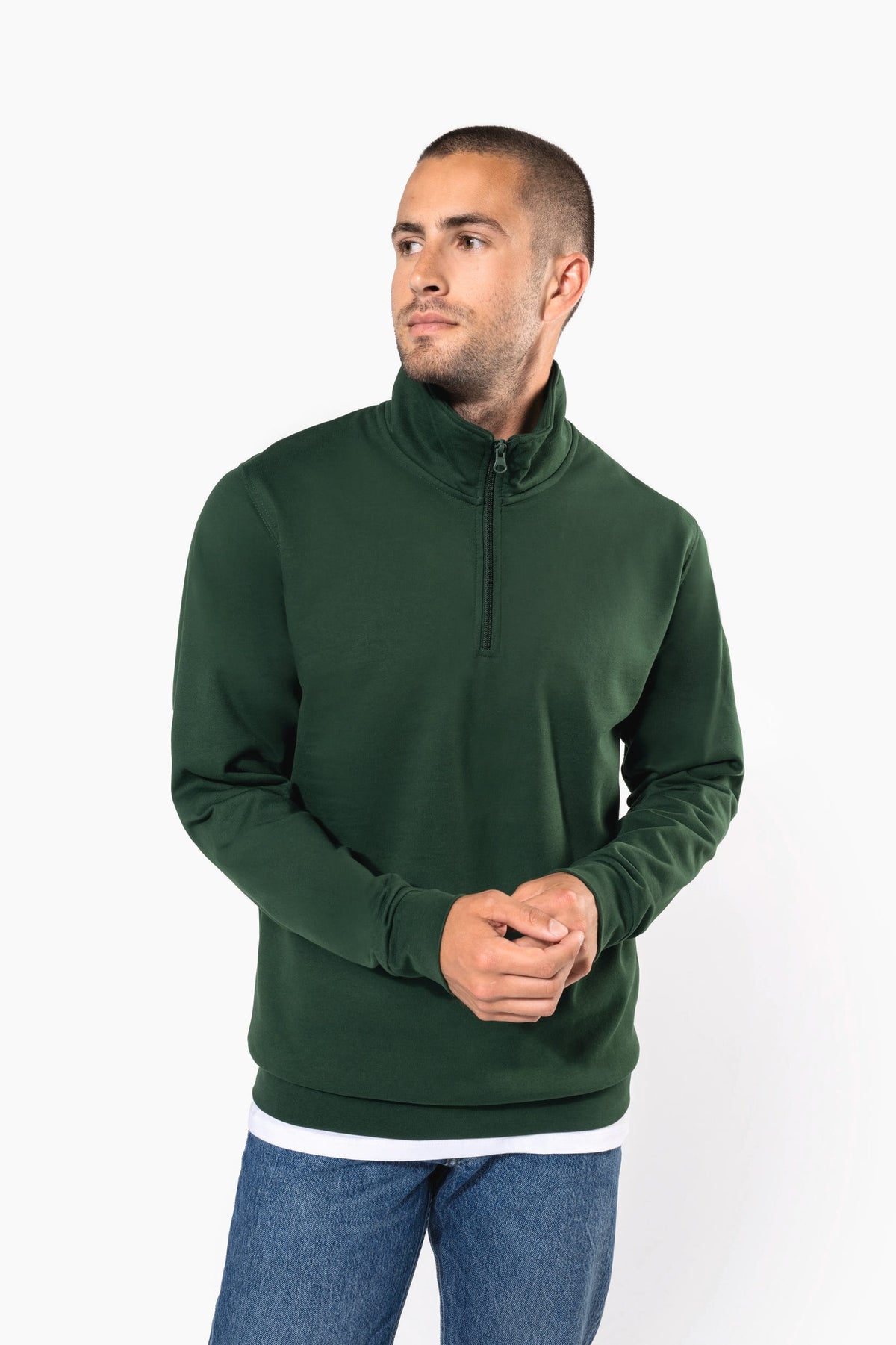 Kariban K478 Sweater met ritskraag