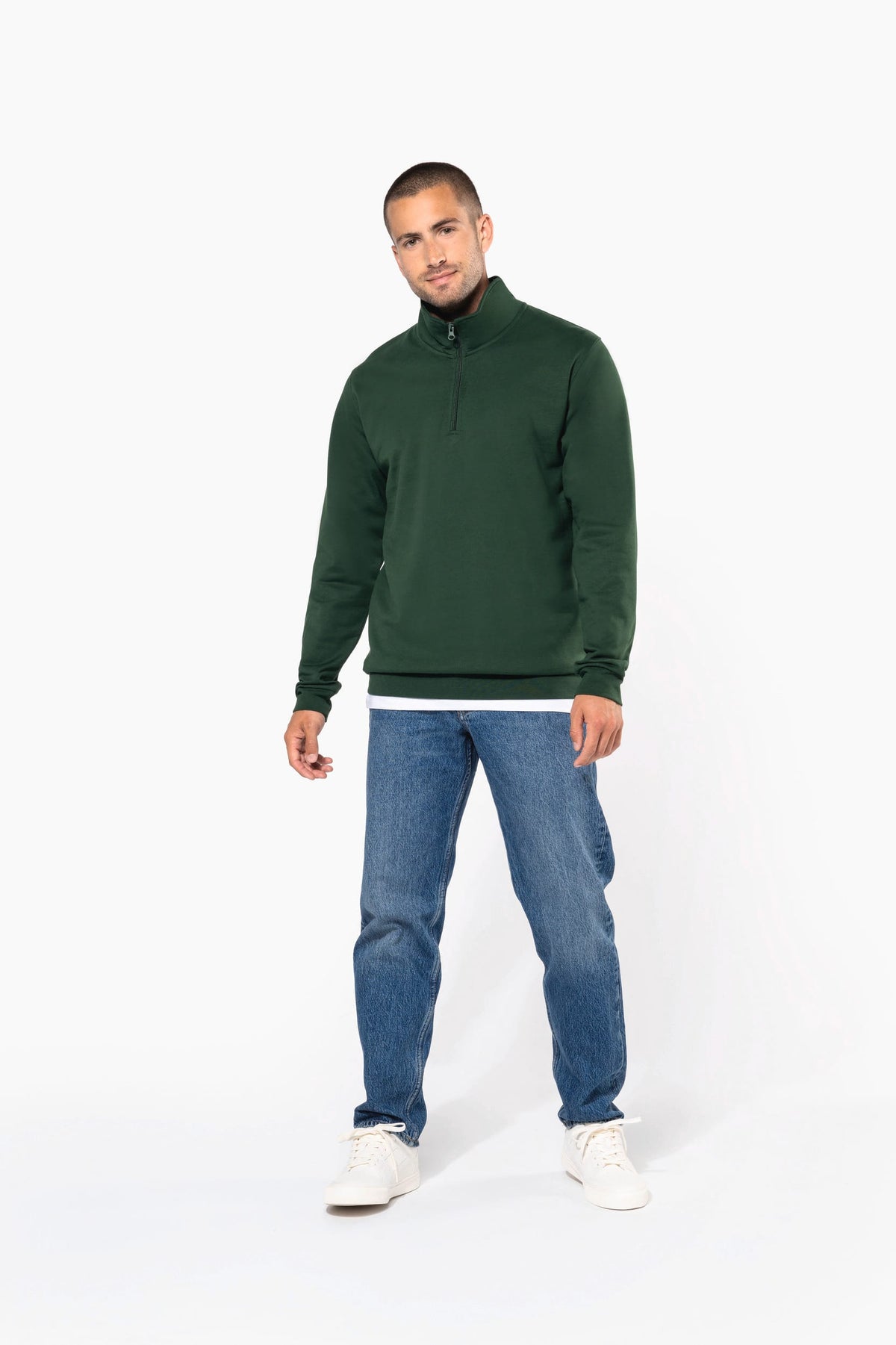 Kariban K478 Sweater met ritskraag