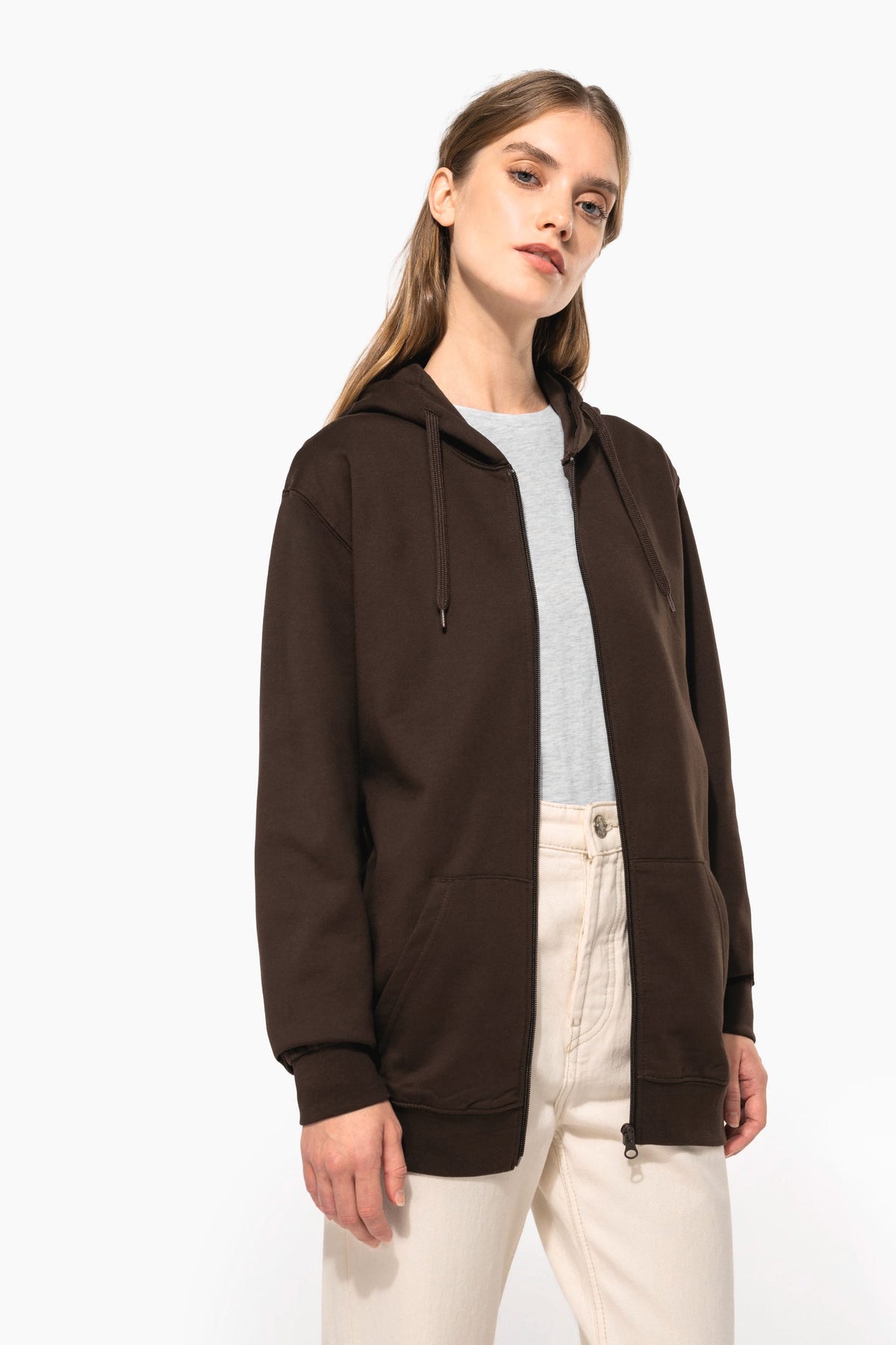 Kariban K479 Sweatvest met capuchon