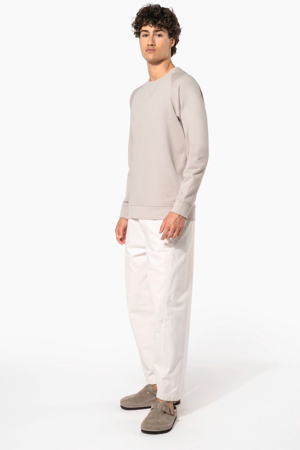 Kariban K480 Herensweater BIO ronde hals raglanmouwen