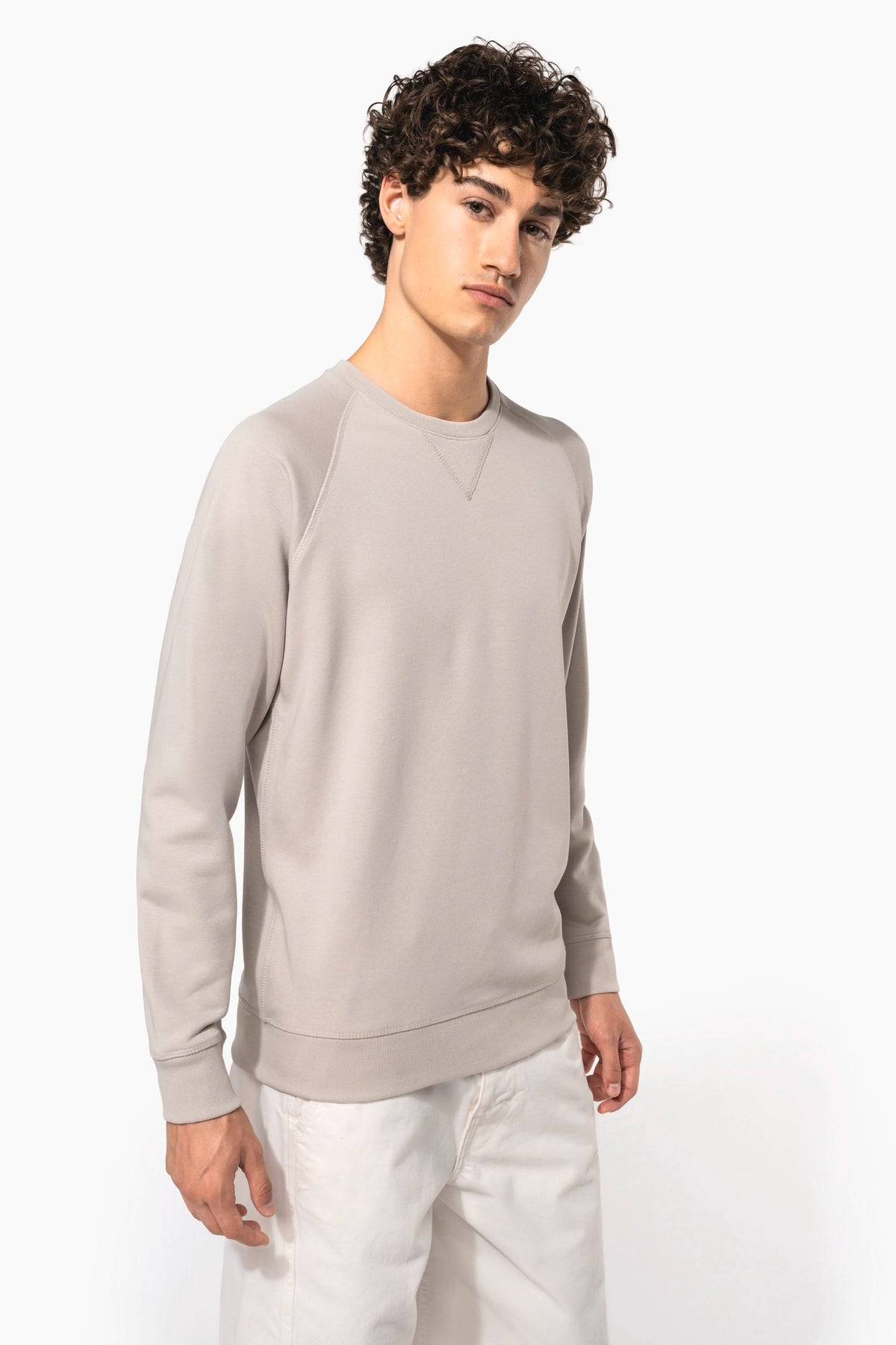 Kariban K480 Herensweater BIO ronde hals raglanmouwen