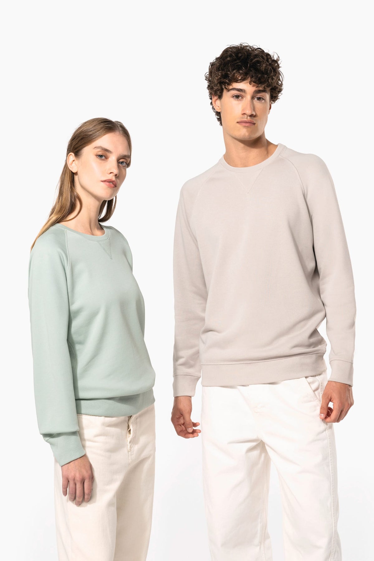 Kariban K480 Herensweater BIO ronde hals raglanmouwen