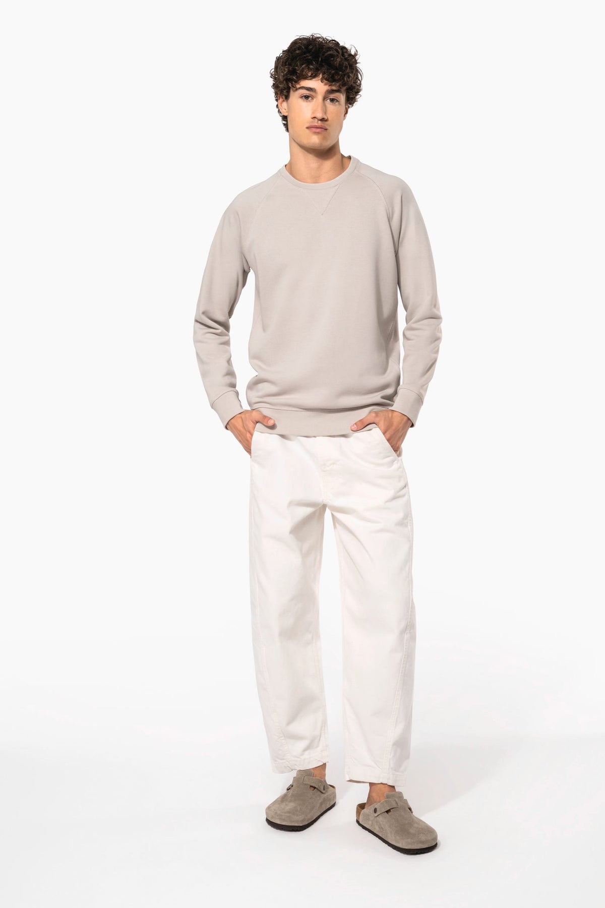 Kariban K480 Herensweater BIO ronde hals raglanmouwen