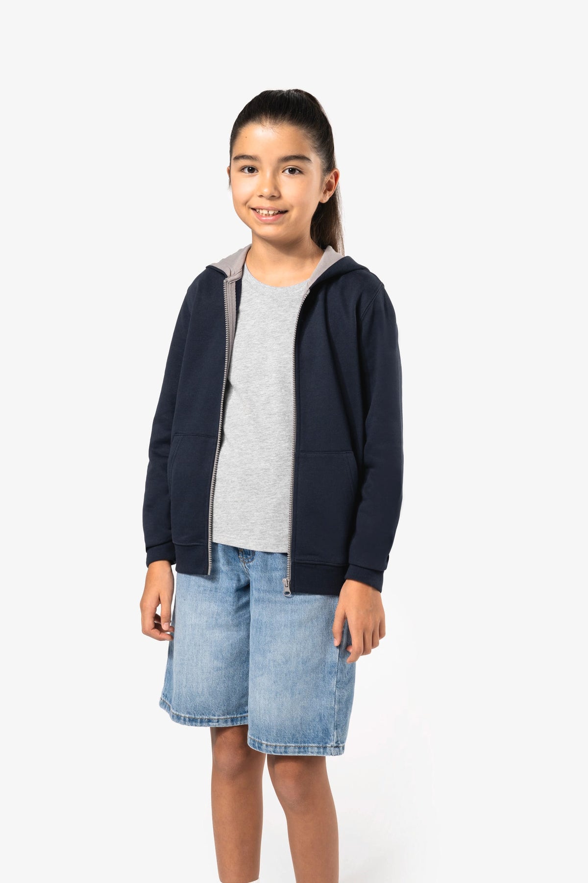 Kariban K486 Kindersweatvest met capuchon