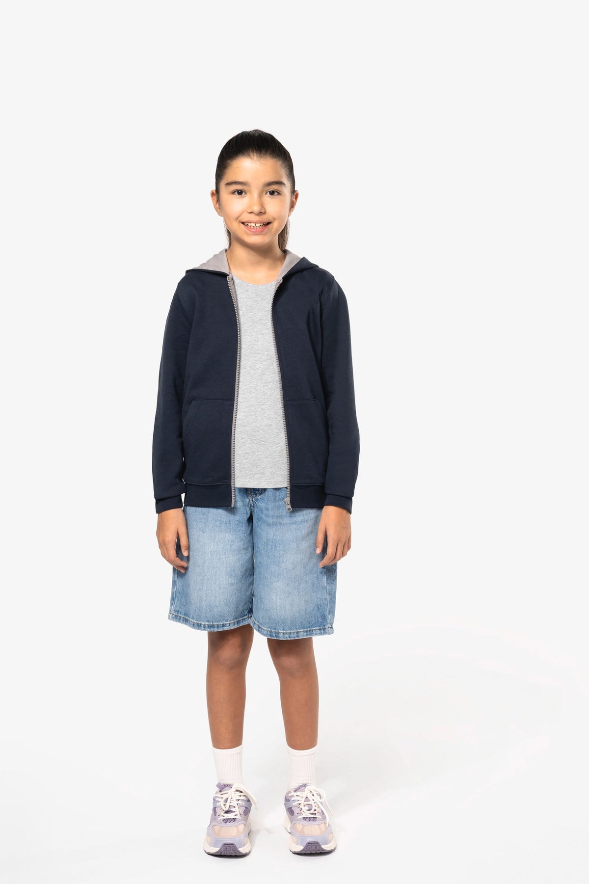 Kariban K486 Kindersweatvest met capuchon