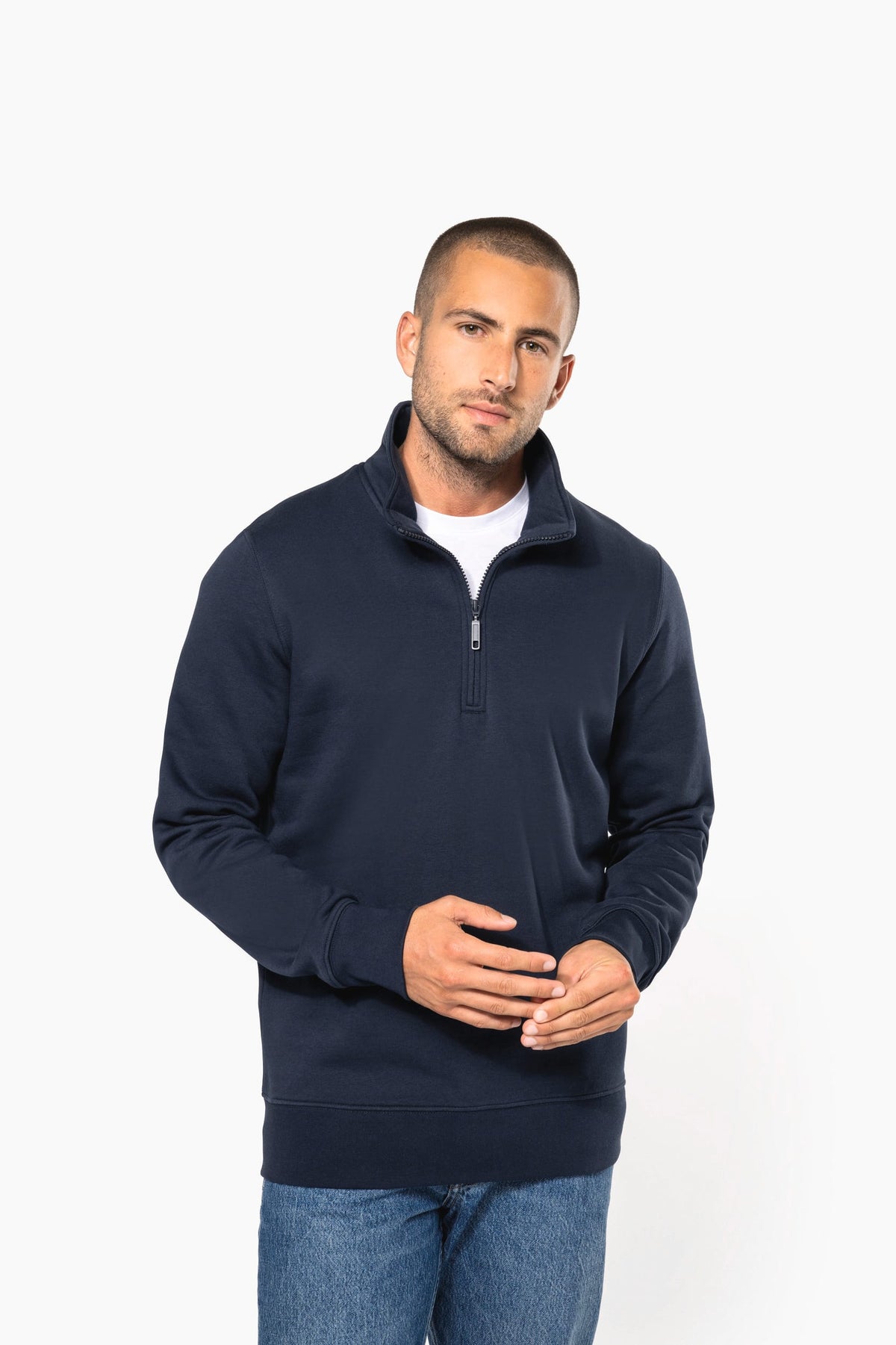 Kariban K487 Sweater met ritskraag