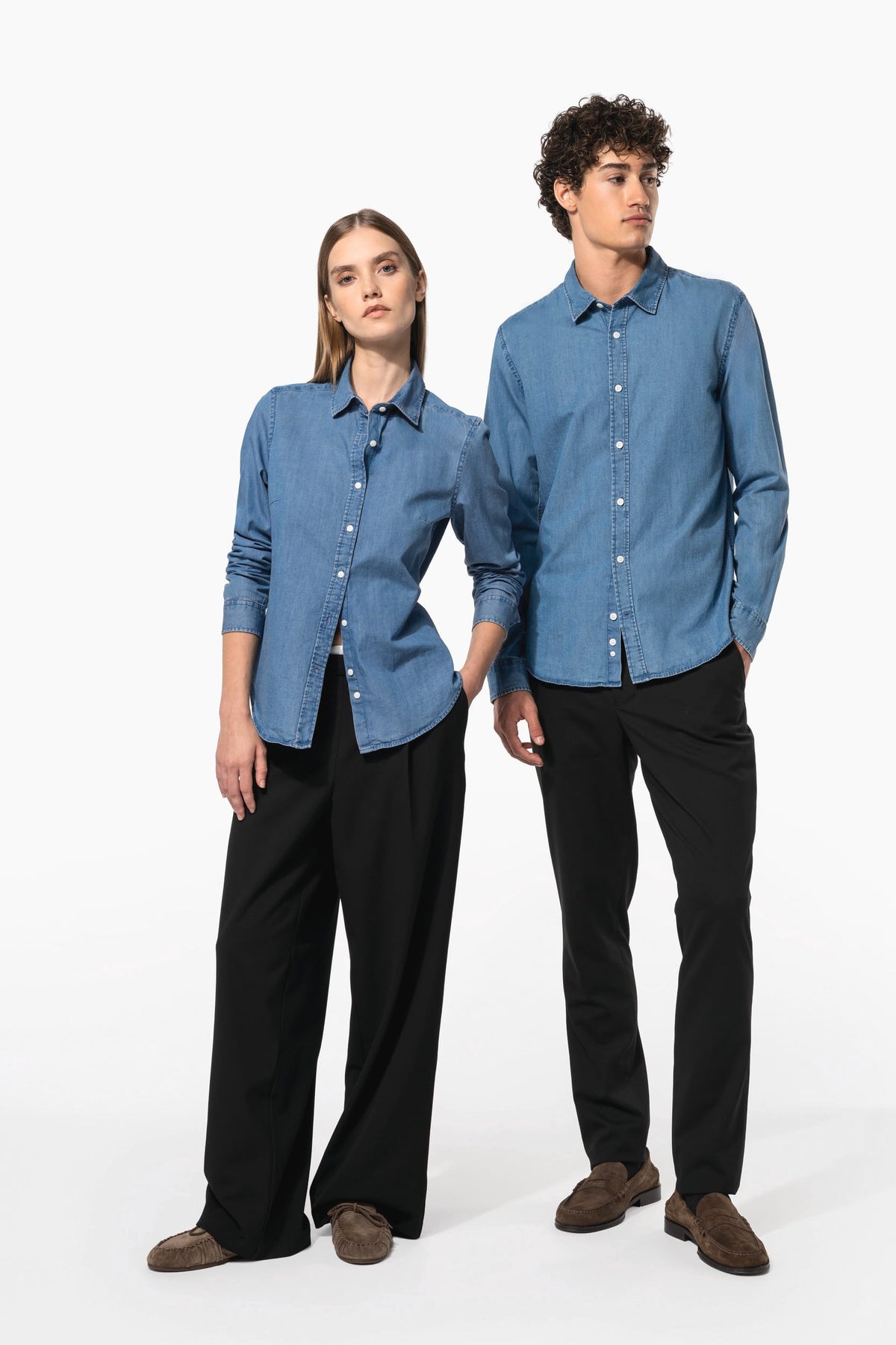 Kariban K512 Herenoverhemd Denim
