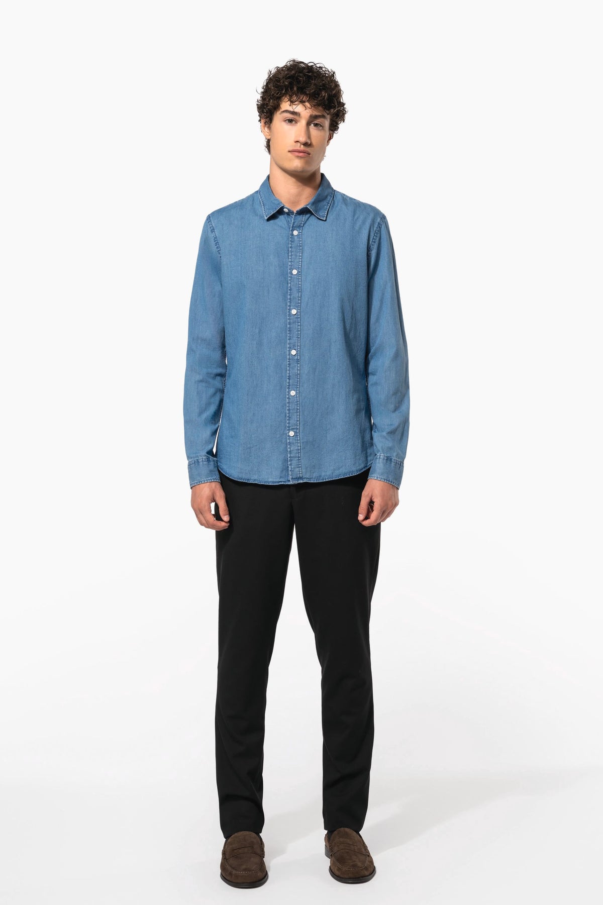 Kariban K512 Herenoverhemd Denim