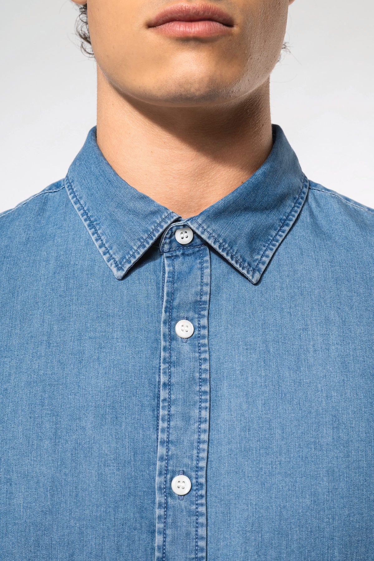 Kariban K512 Herenoverhemd Denim