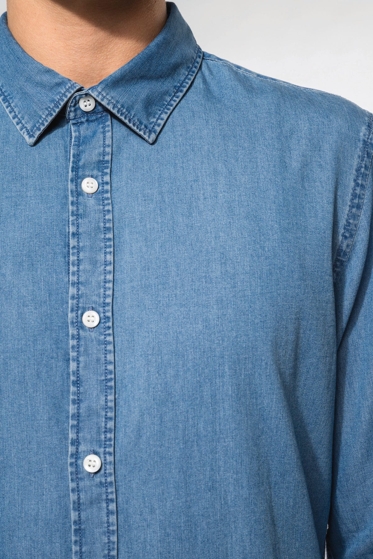 Kariban K512 Herenoverhemd Denim