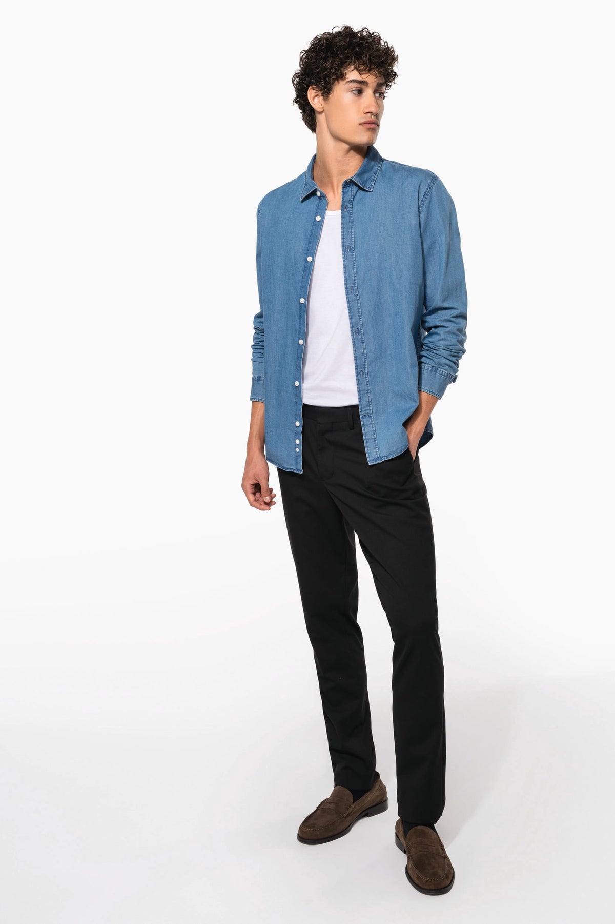 Kariban K512 Herenoverhemd Denim